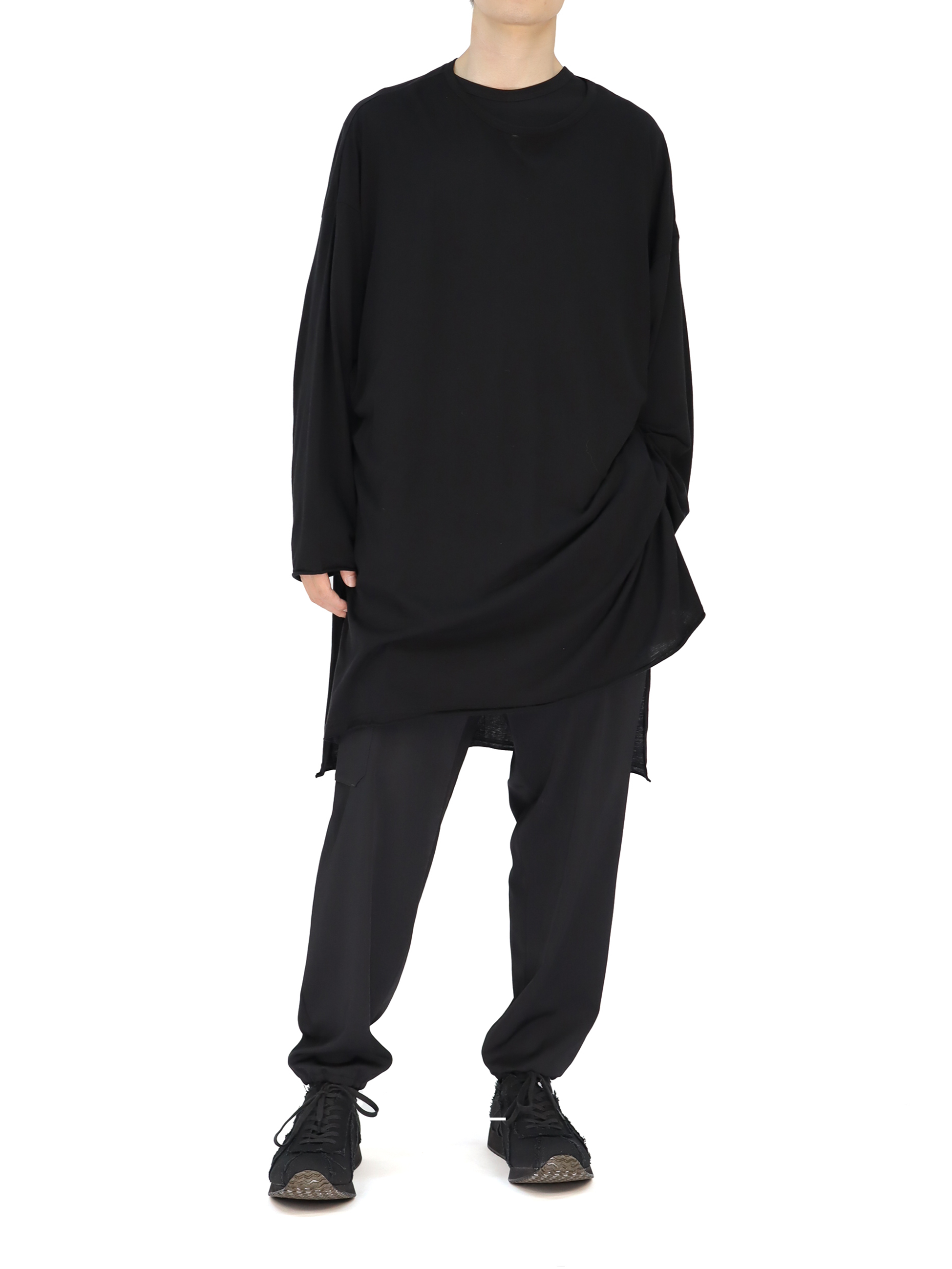 Big Round Neck Long Slv T