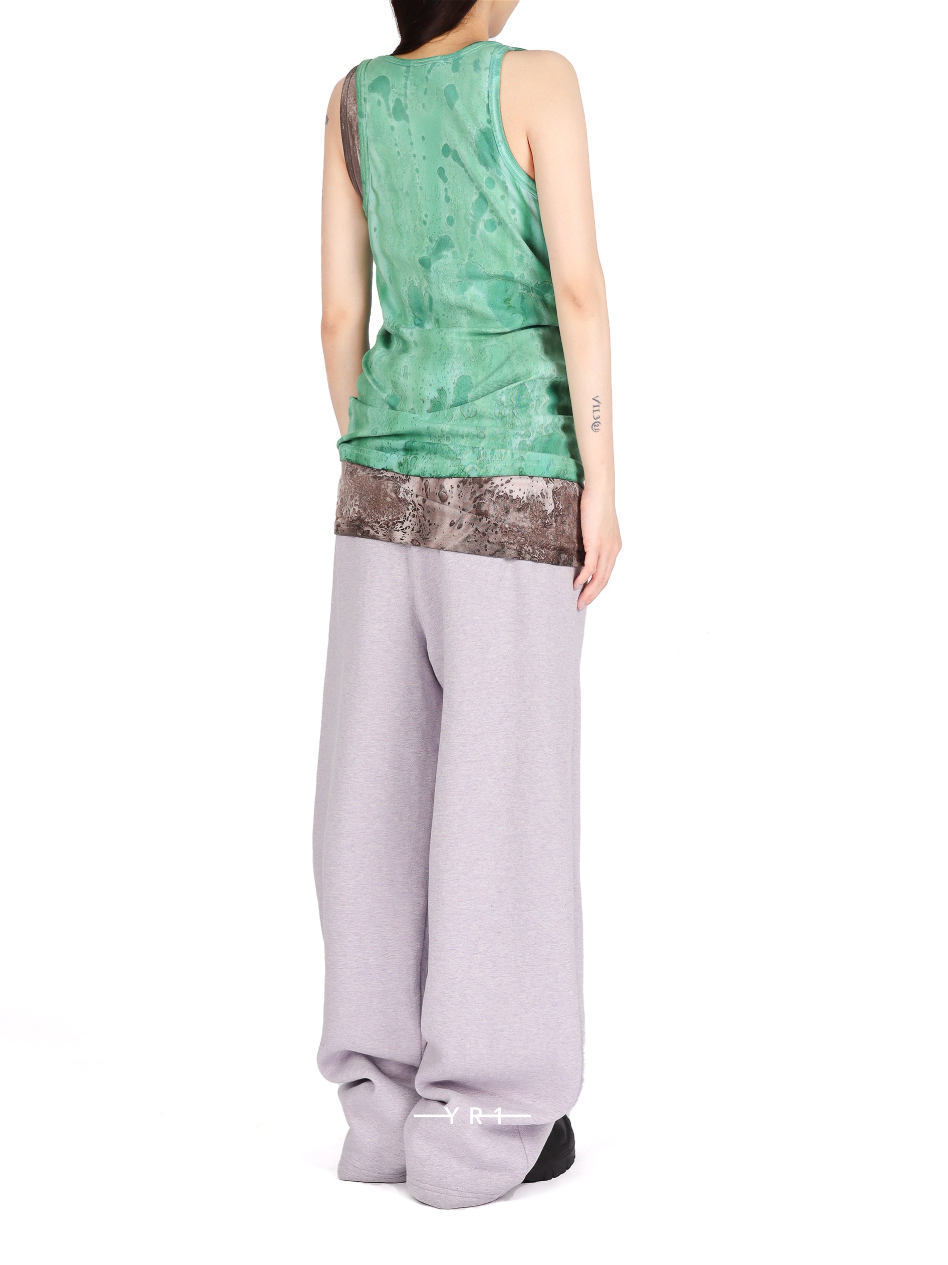 Mud / Mint Cotton Tank Top