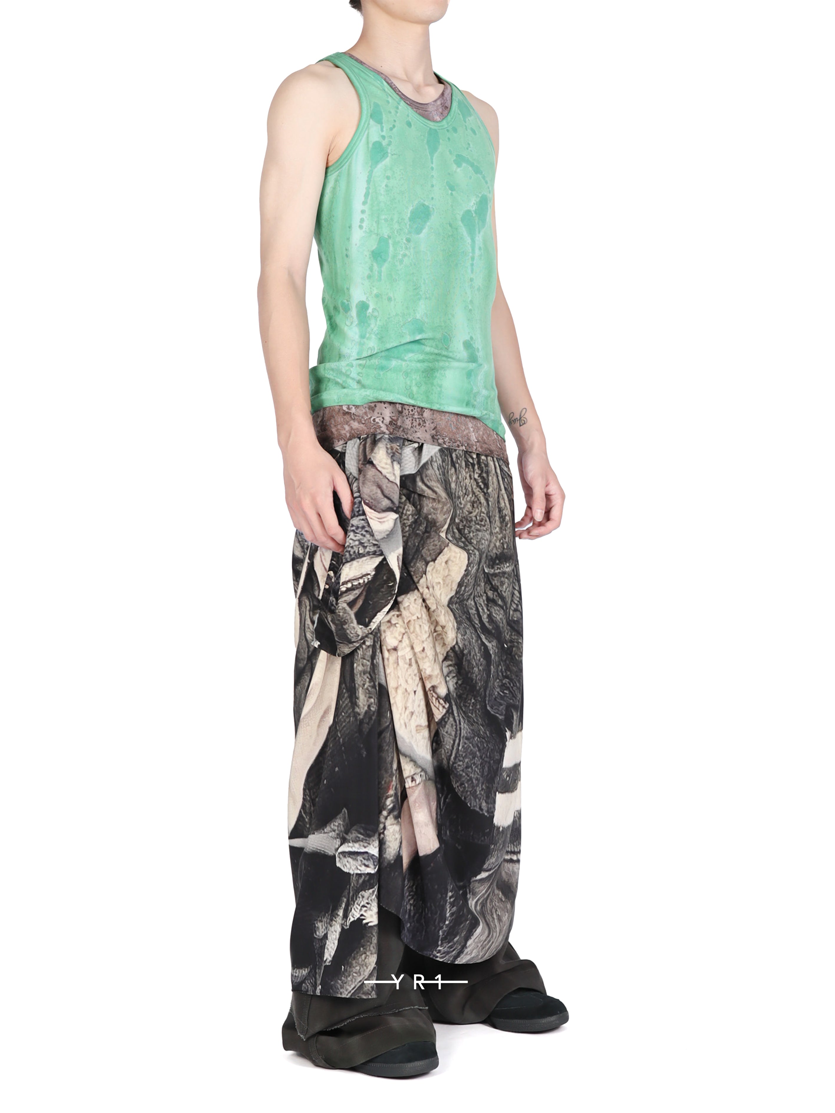 Mud / Mint Cotton Tank Top