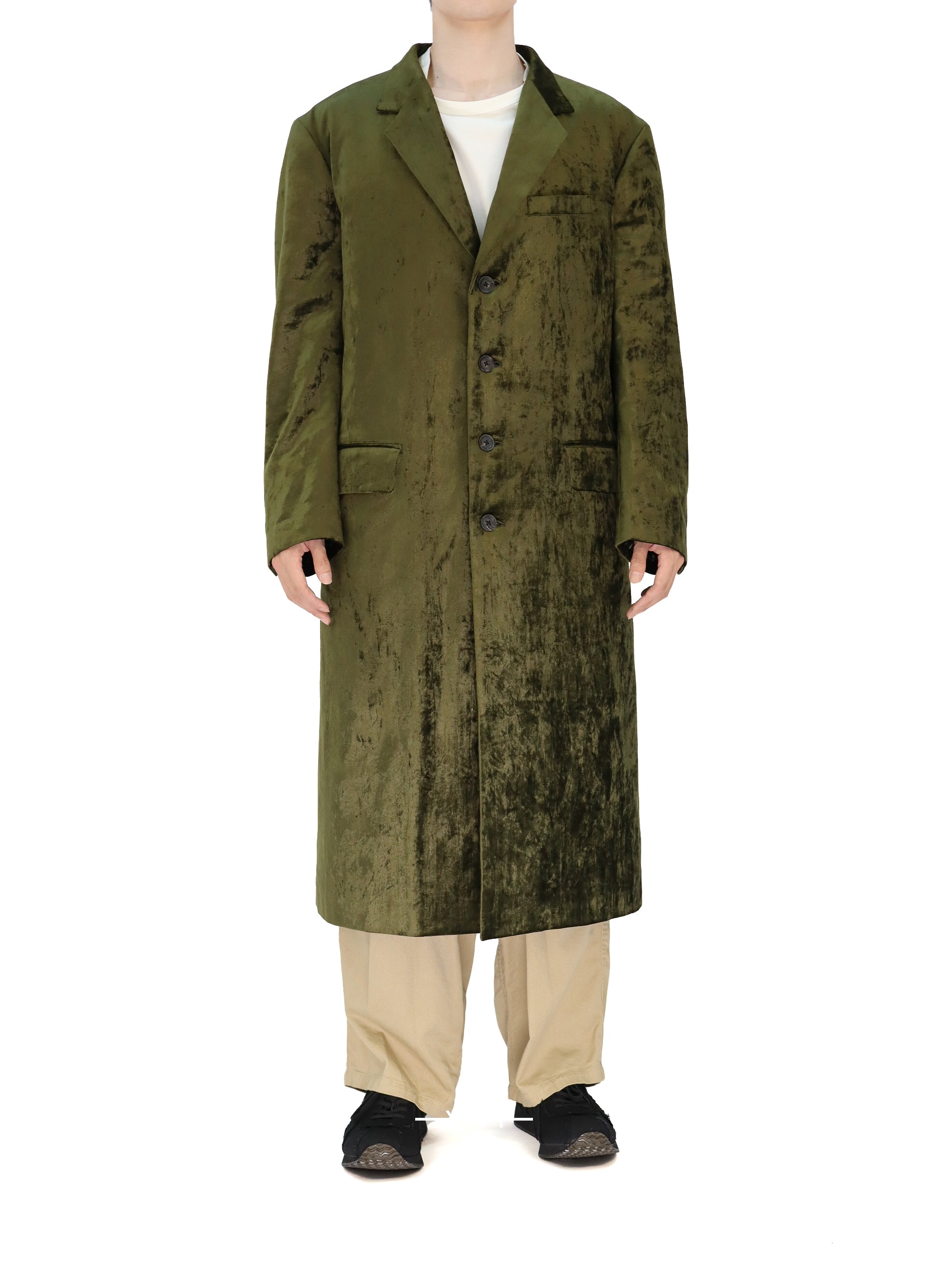 4 Buttons Long Jacket With Liner