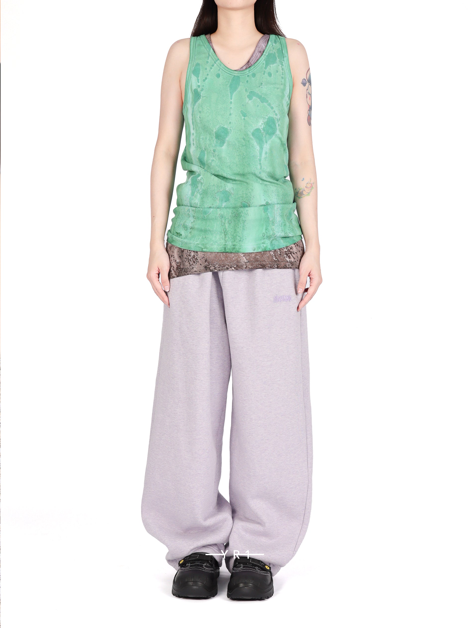 Mud / Mint Cotton Tank Top