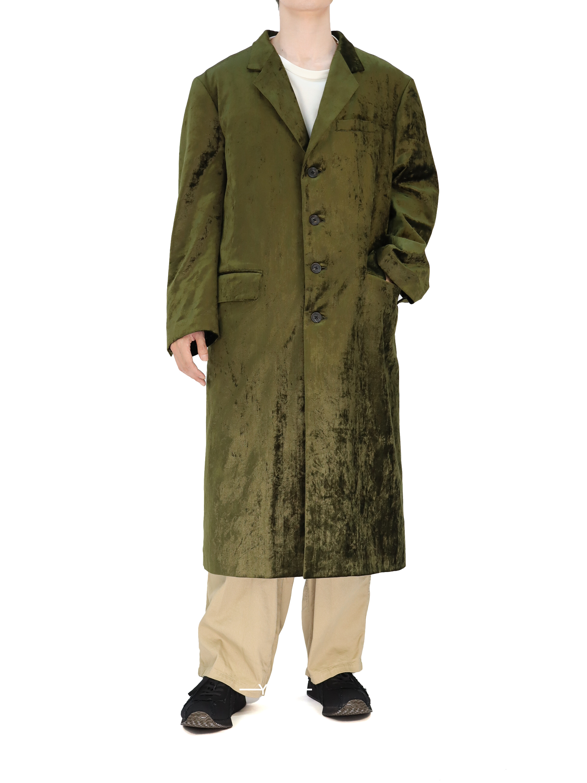 4 Buttons Long Jacket With Liner