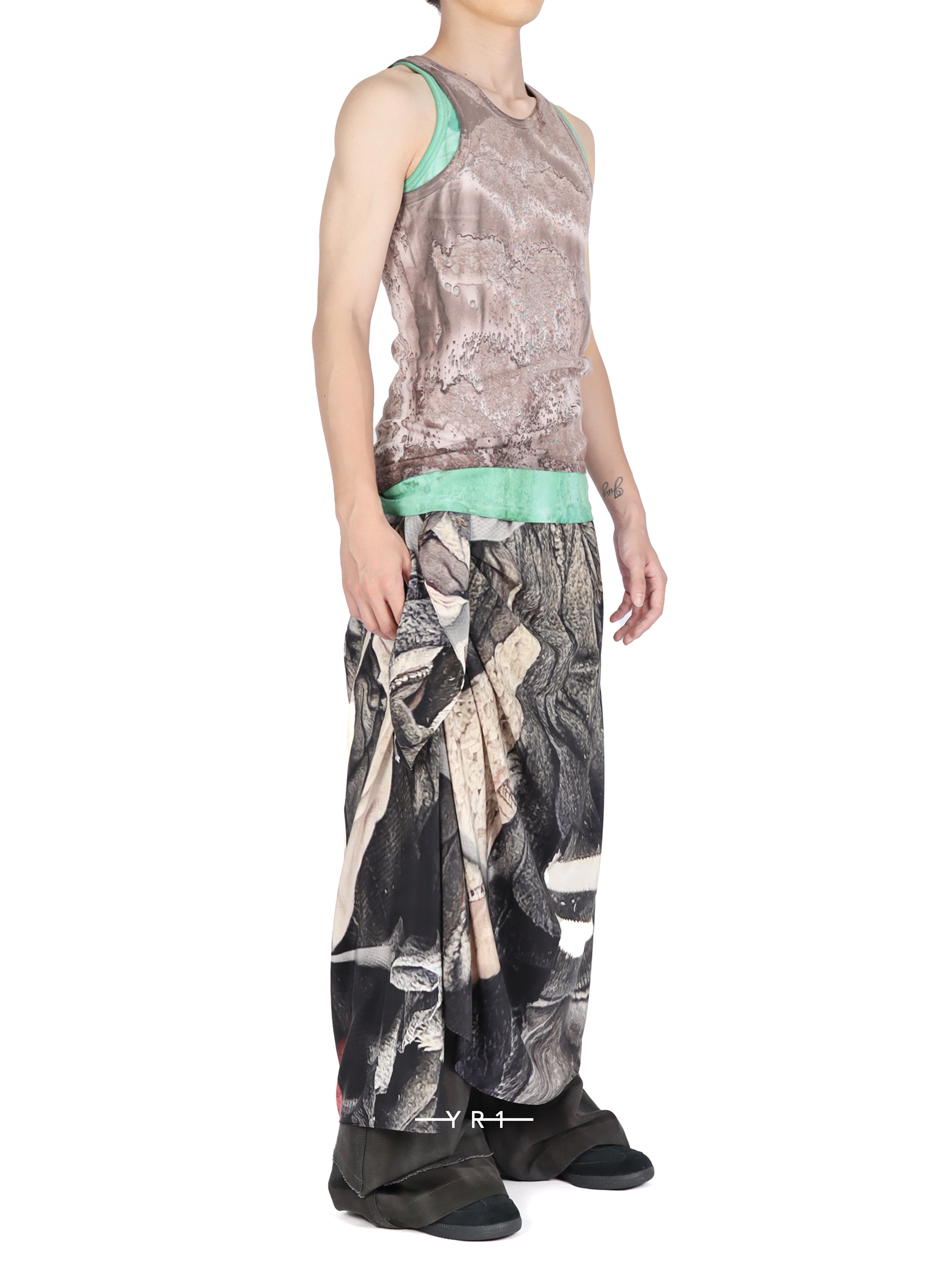 Mud / Mint Cotton Tank Top