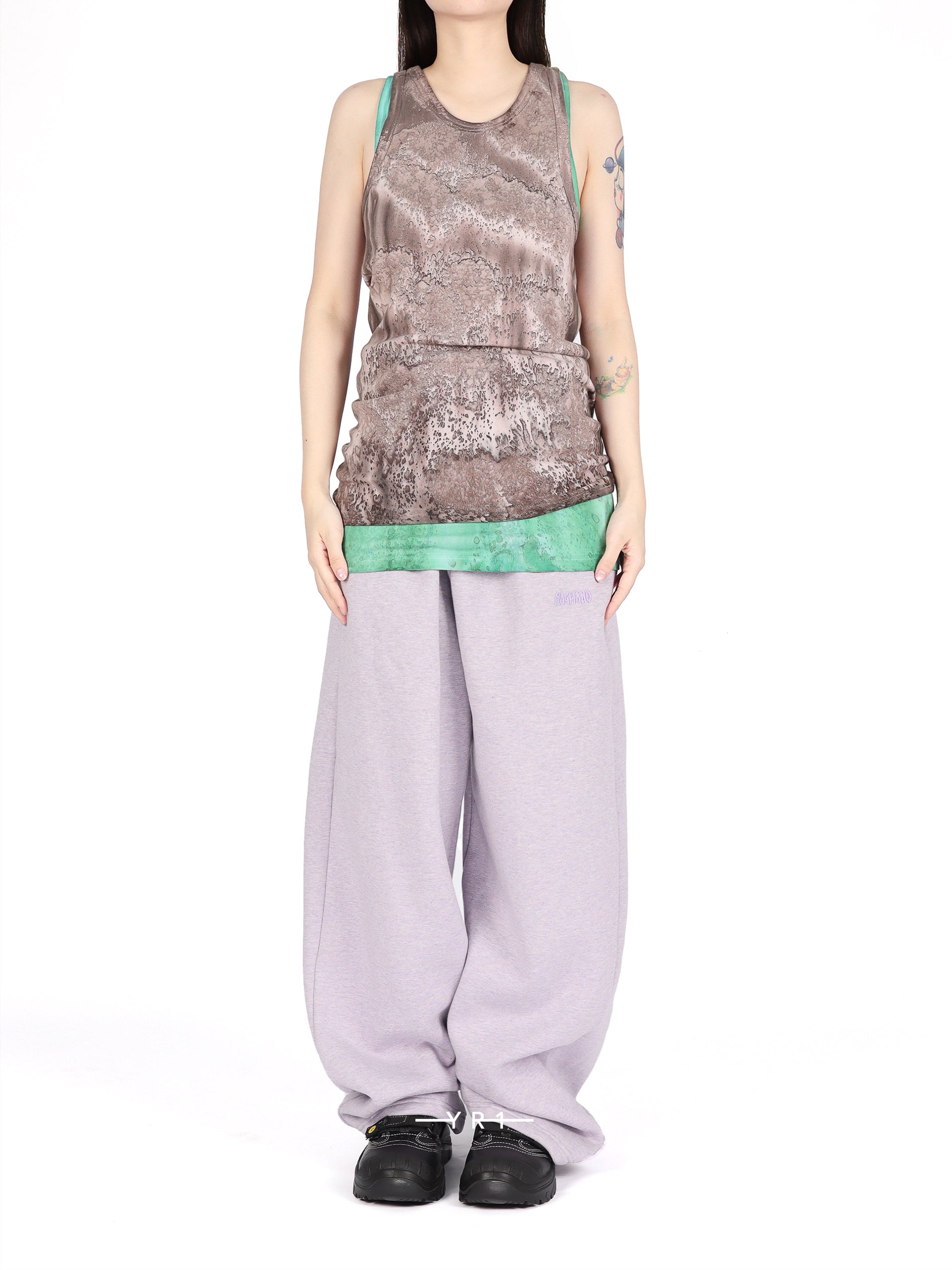 Mud / Mint Cotton Tank Top