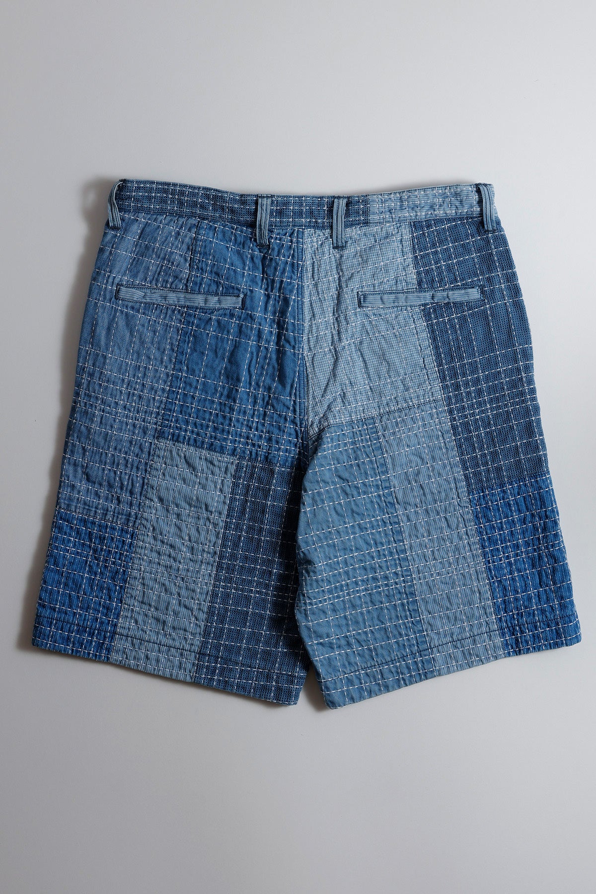 Sashiko Patchwork Short Pants 7Yr Wash