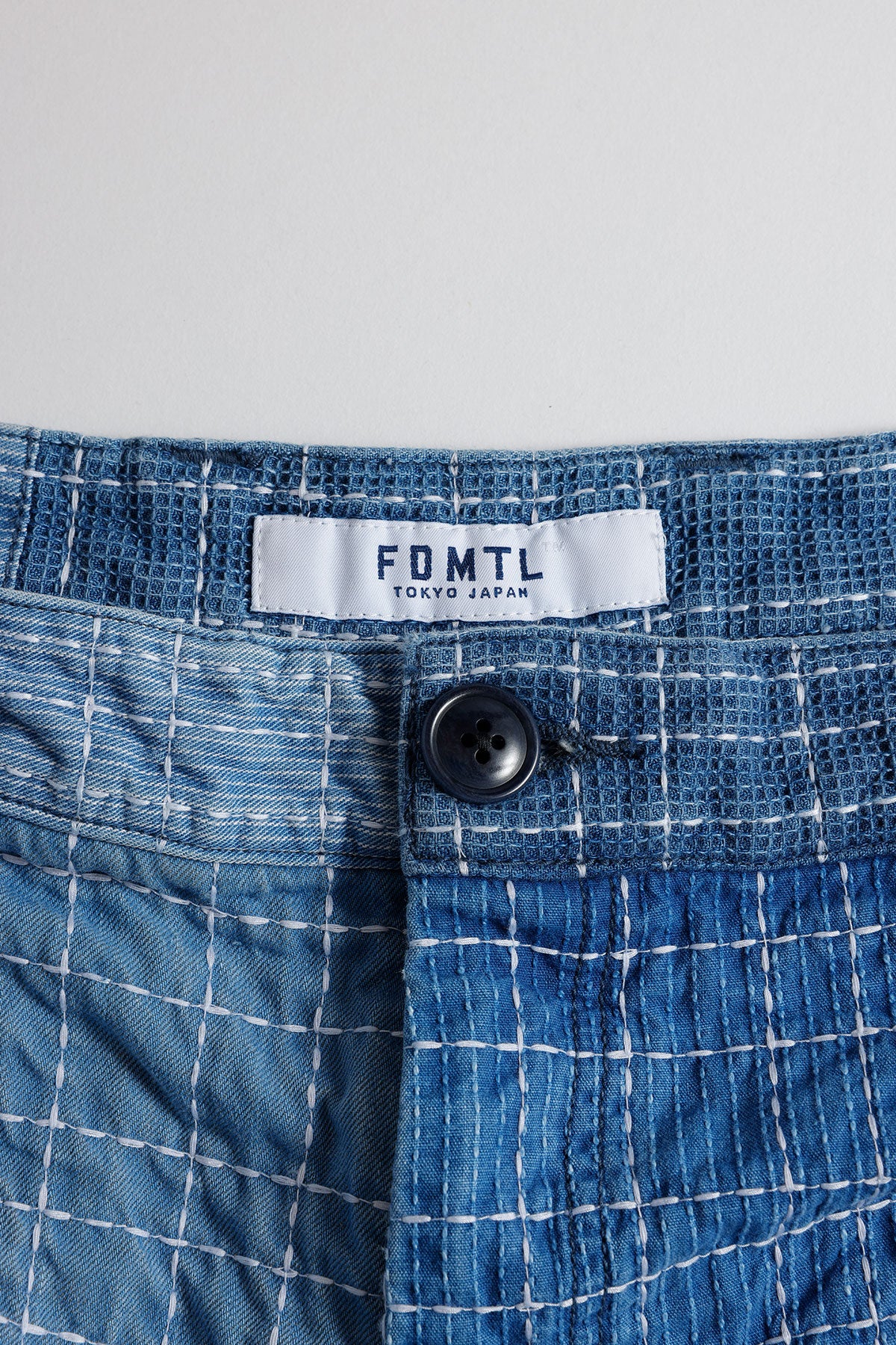 Sashiko Patchwork Short Pants 7Yr Wash