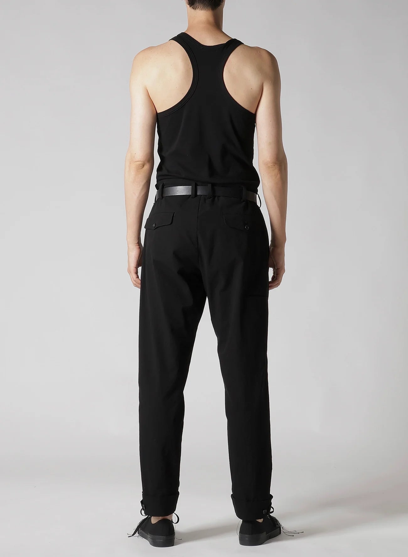 Tab Detail Slim Pants