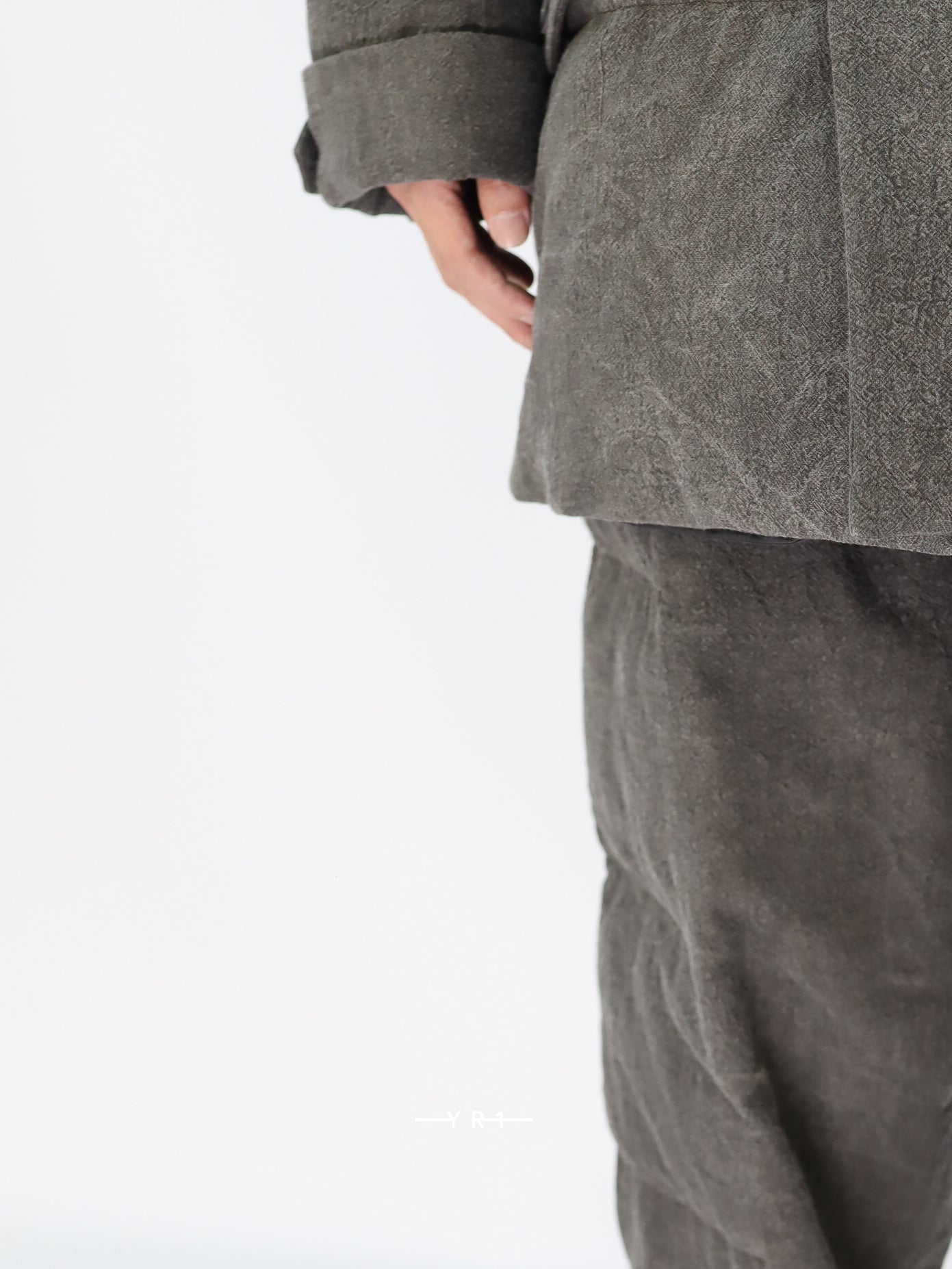 Horizontal Padded Long Jacket