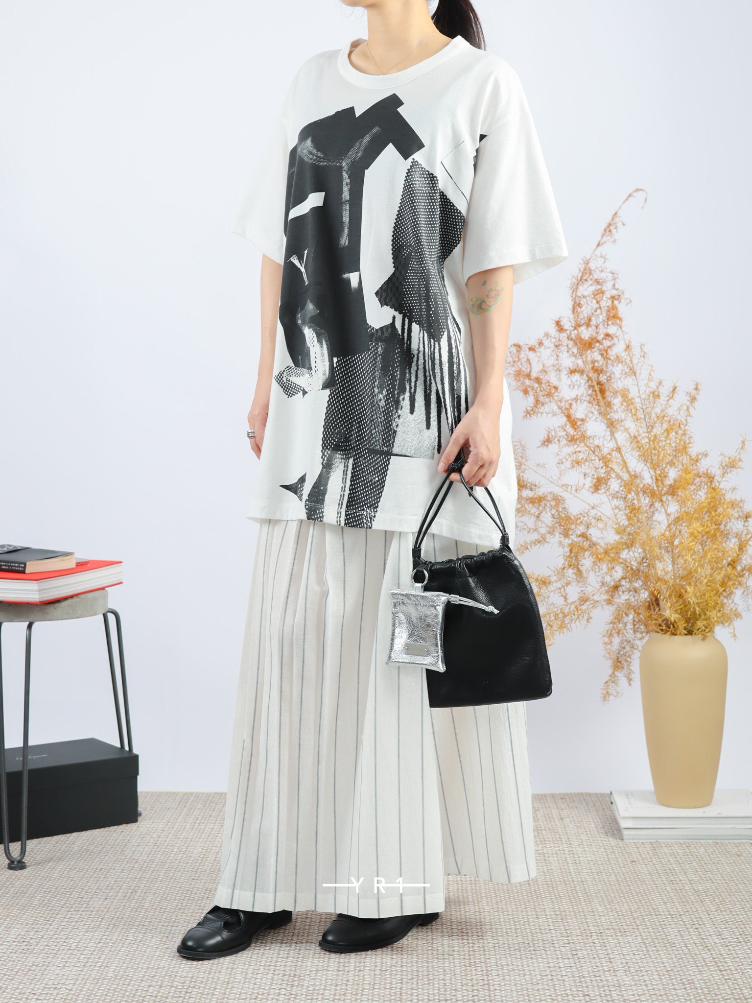 ys-Round Neck Short Sleeve T-A