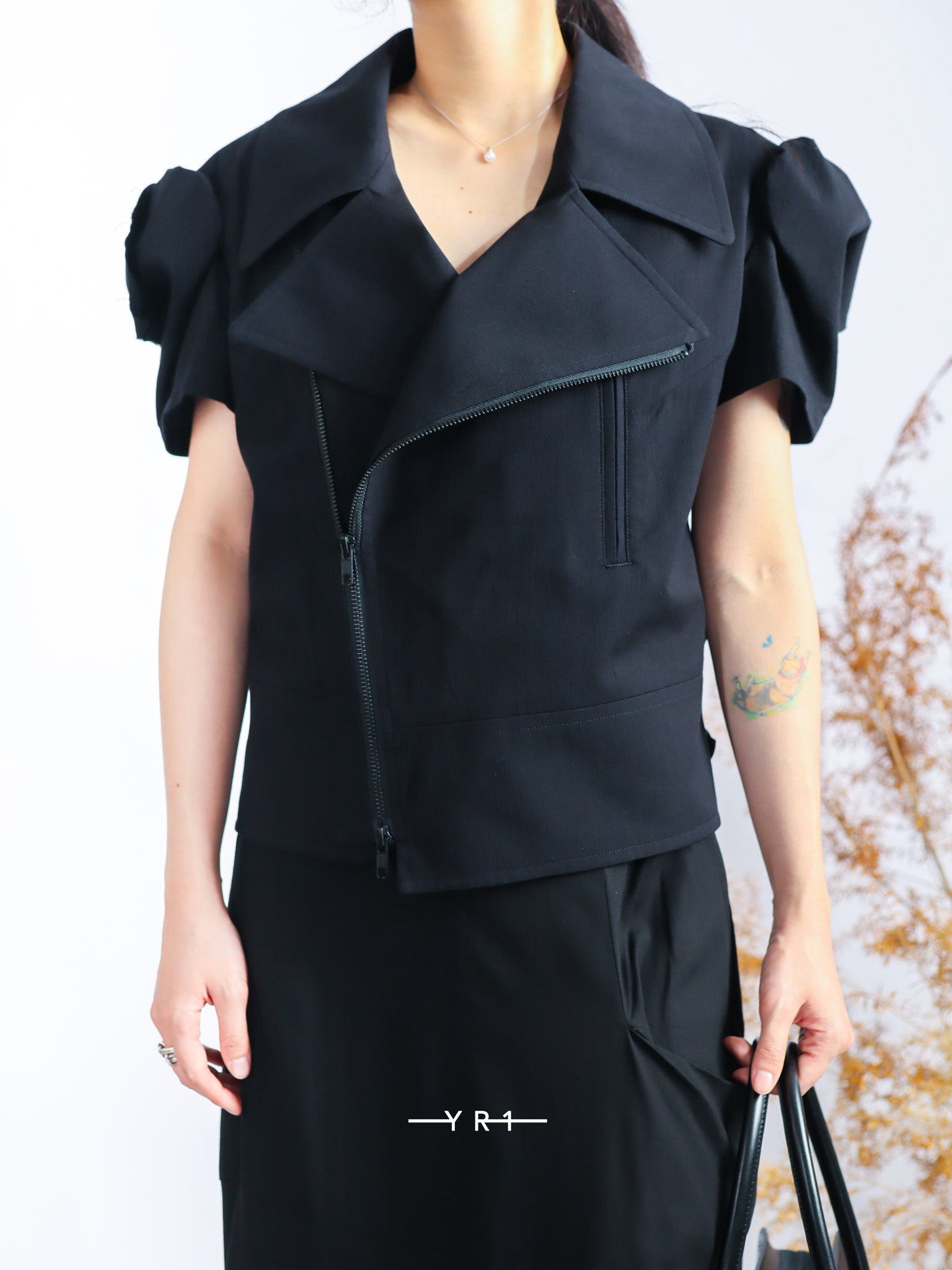 ys-U-Short Sleeve Moto Jkt