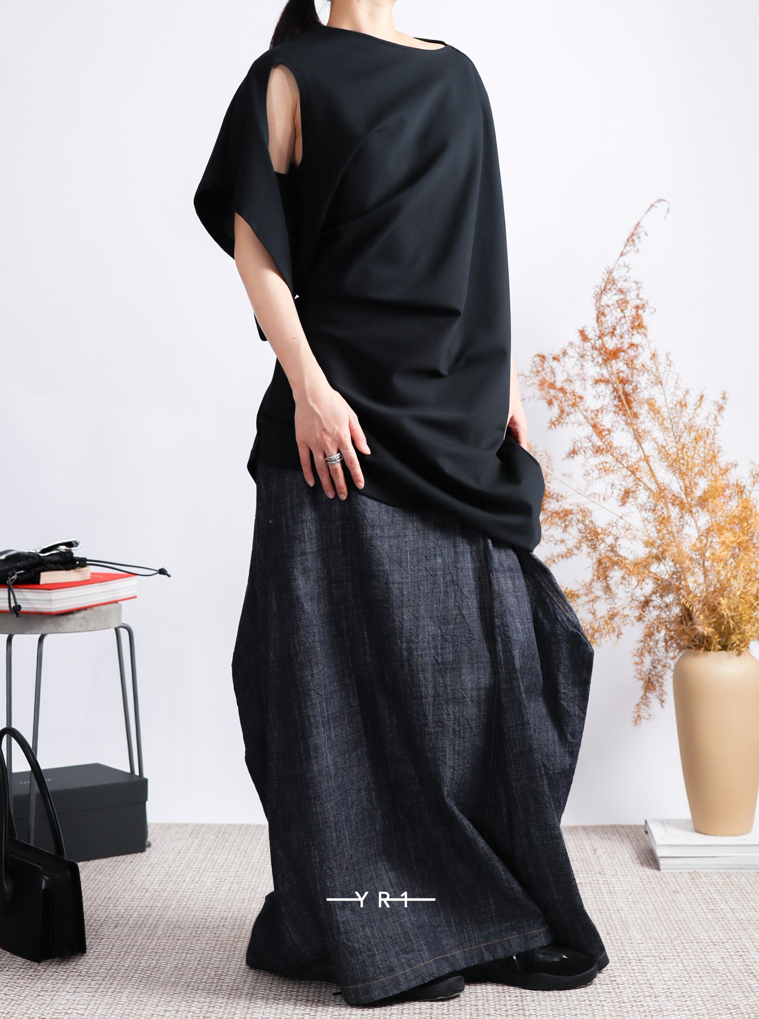 ys-N-Arranged Long Cut&Sewn