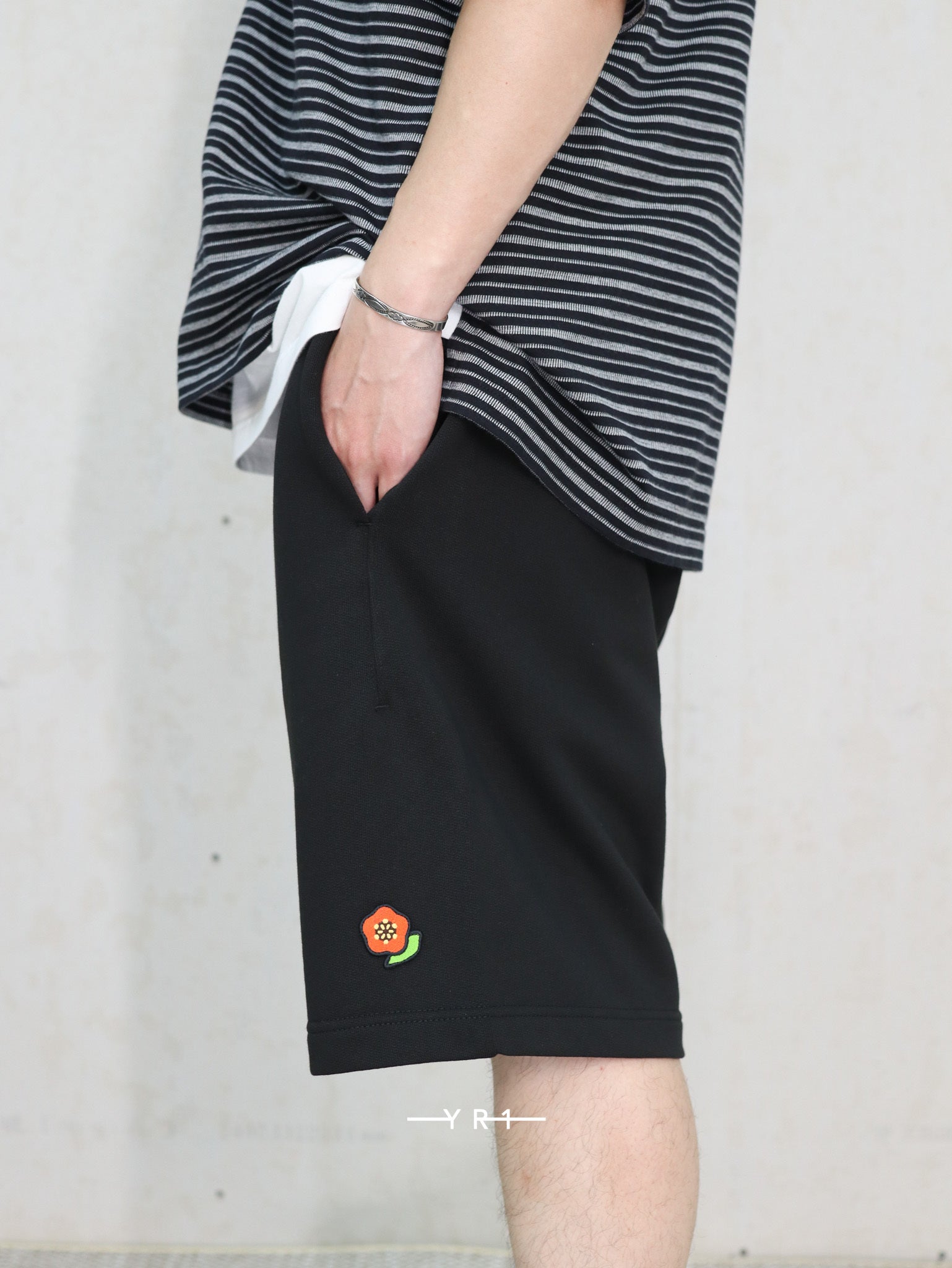 KZ Pop Embr'd Classic Shorts-99J