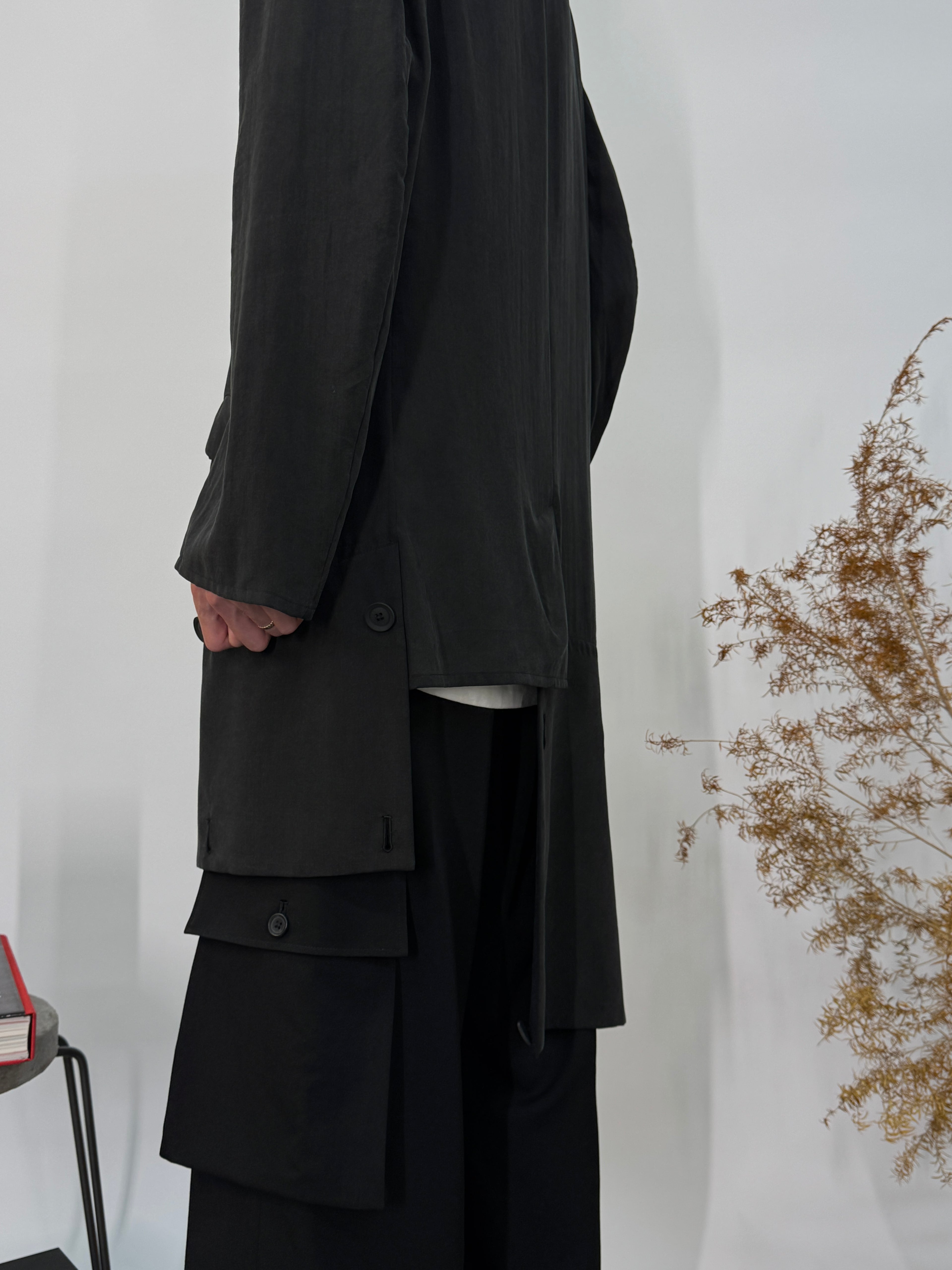 Hem Button Detail Jacket