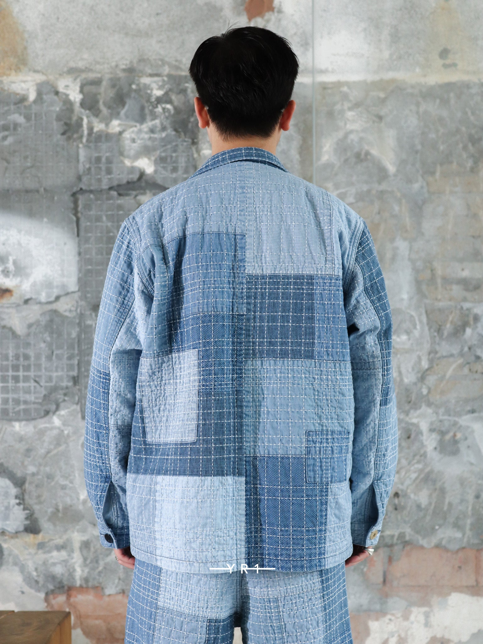 Sashiko Lapel Jacket 7Yr Wash