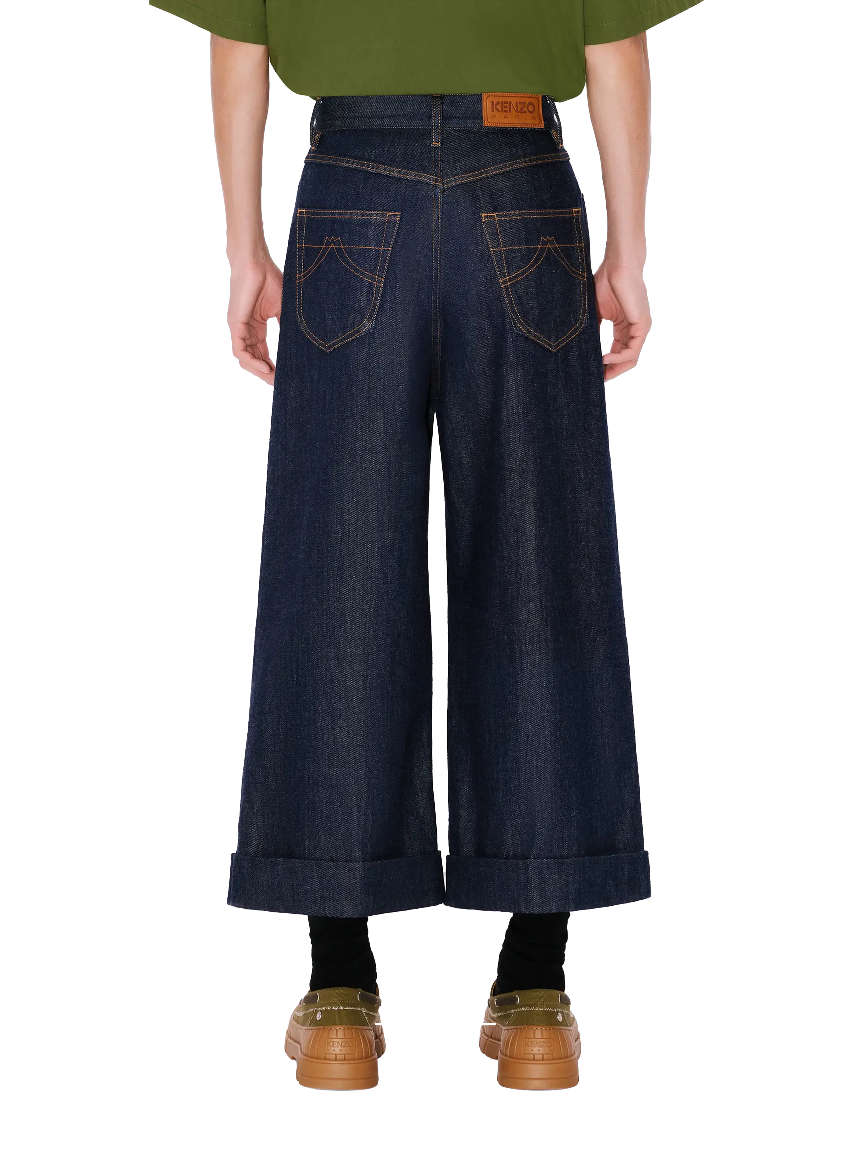 Three Quarter Buggy Fit Jeans