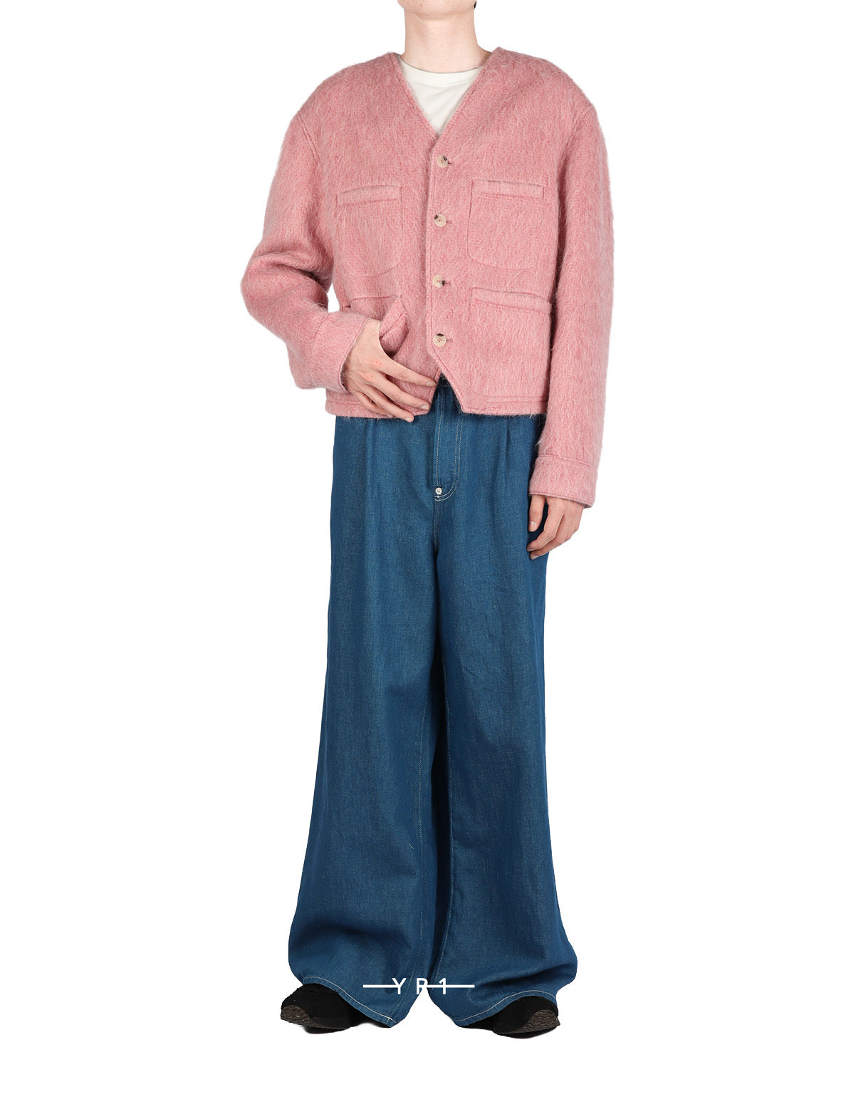 Hairy Collarless Jacket