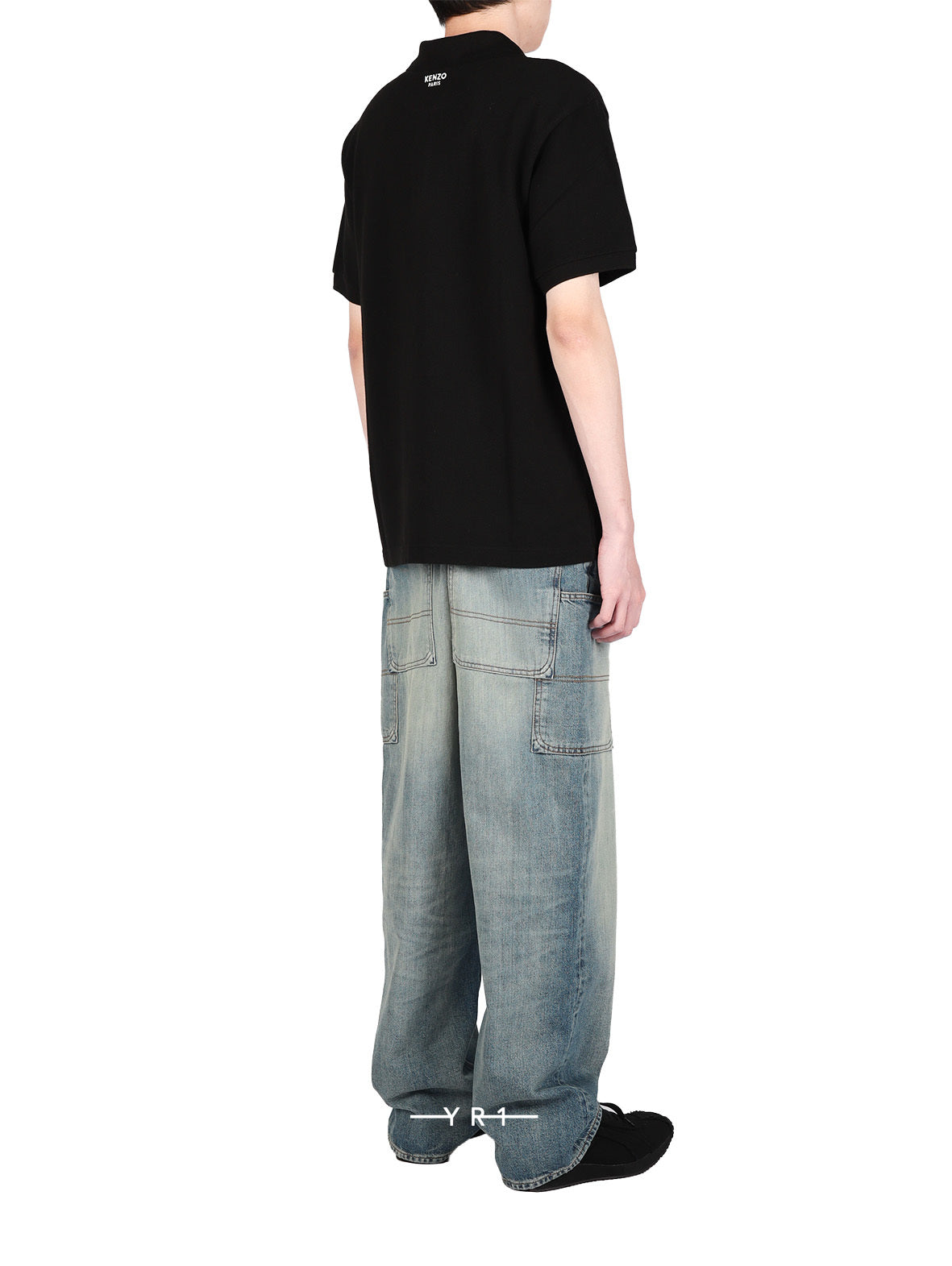 Gots Boke Flower Embr'd Slim Polo