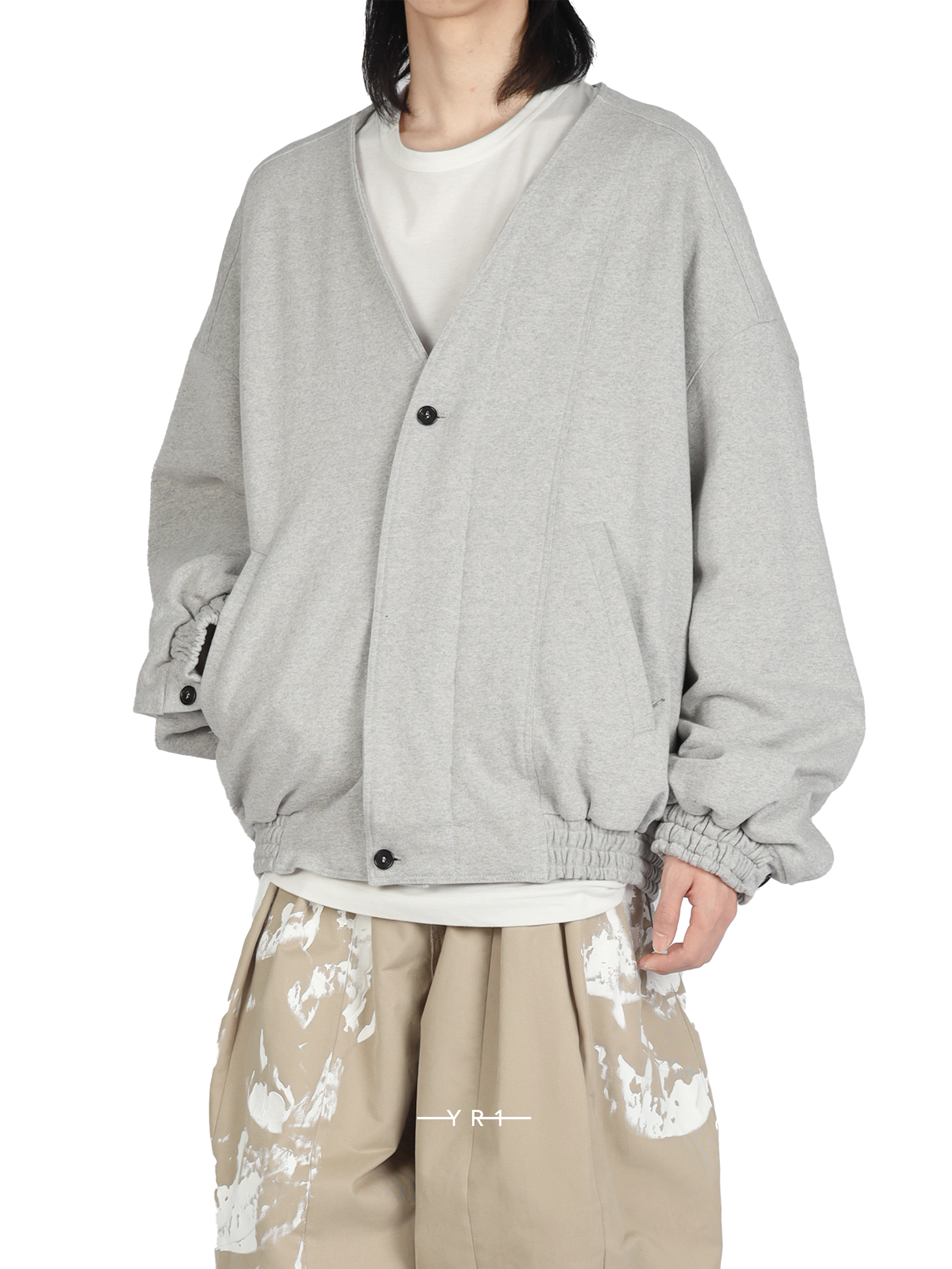 Embroidered Sweatshirt-Medium Grey