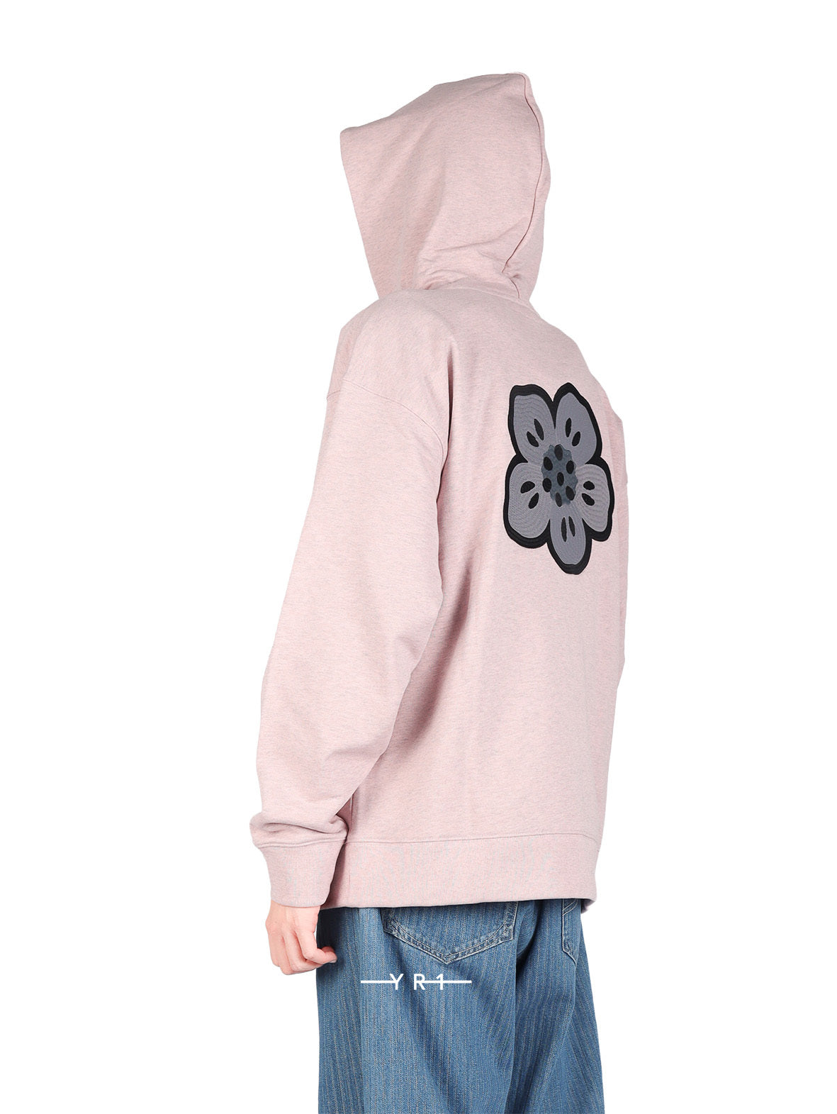 Gots Boke Flower Embr'd Oversize Hoodie