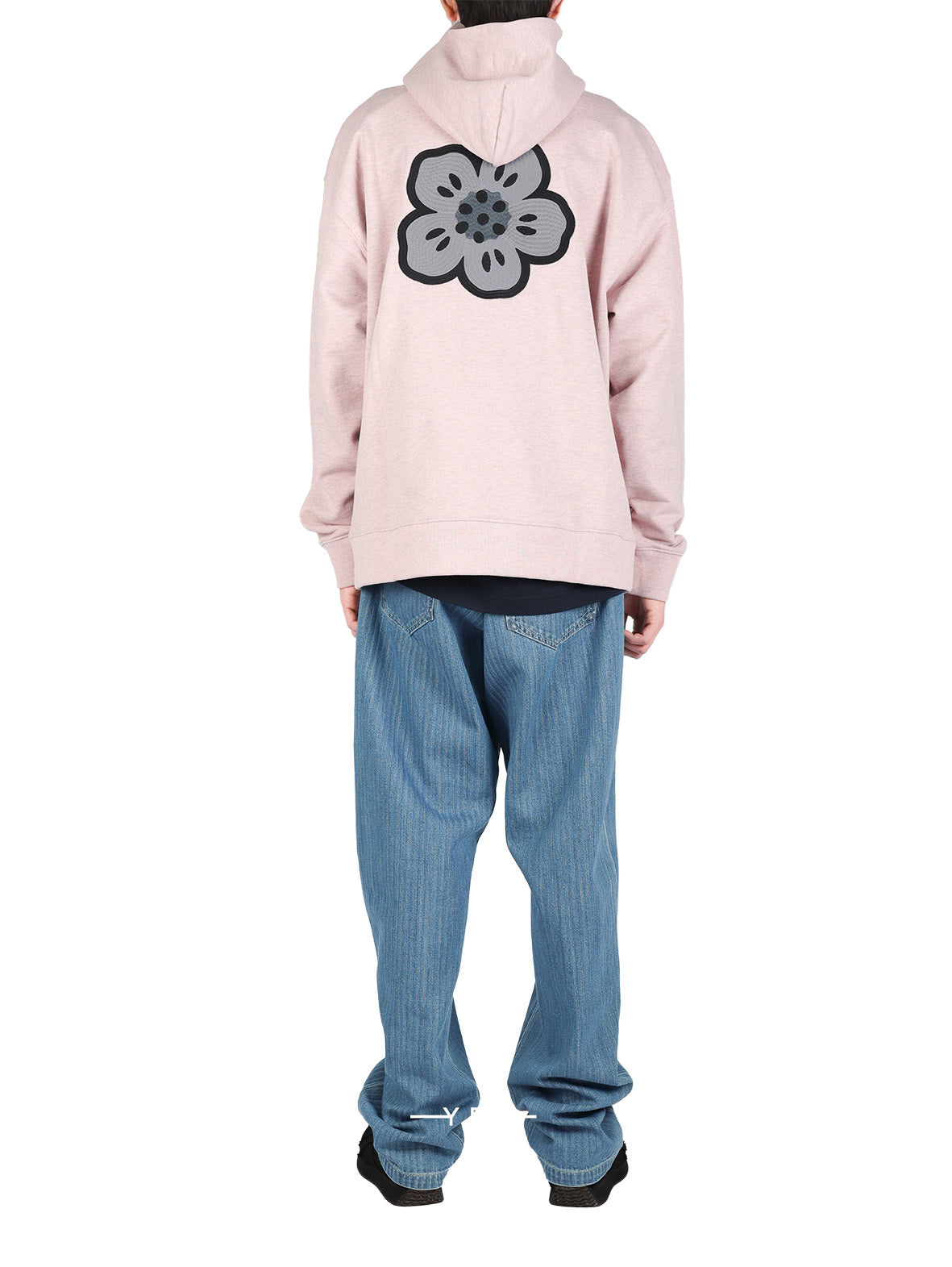 Gots Boke Flower Embr'd Oversize Hoodie