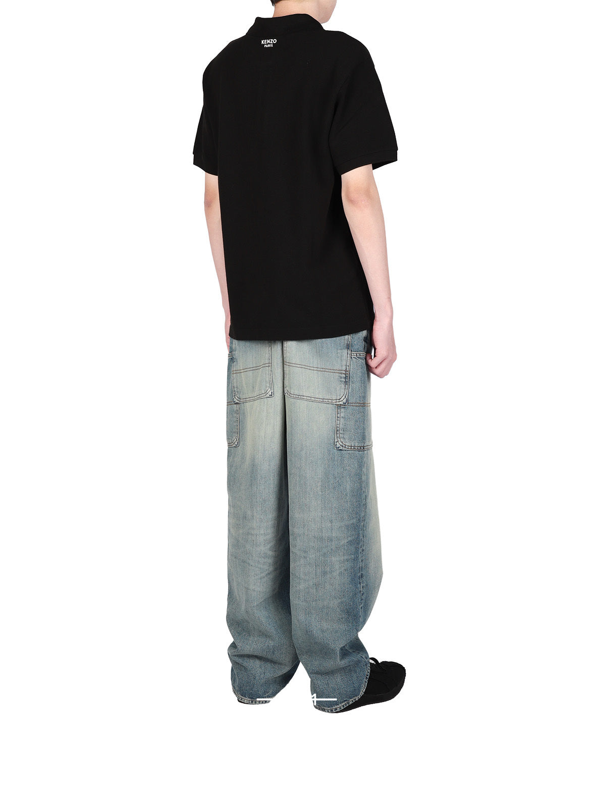 Gots Boke Flower Embr'd Slim Polo