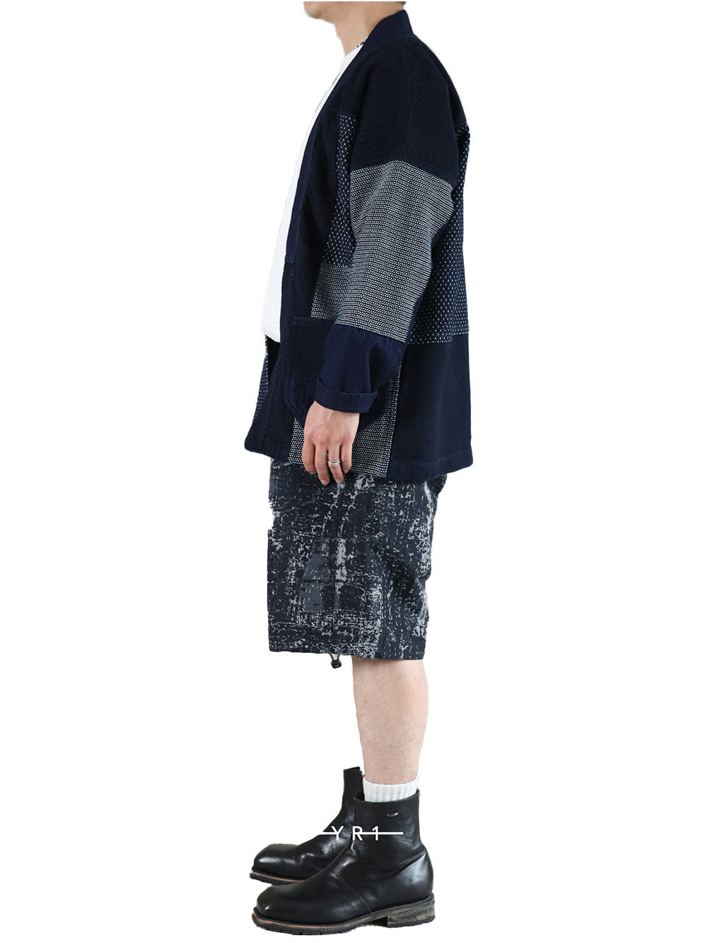 Patchwork Haori Jacket Rinse