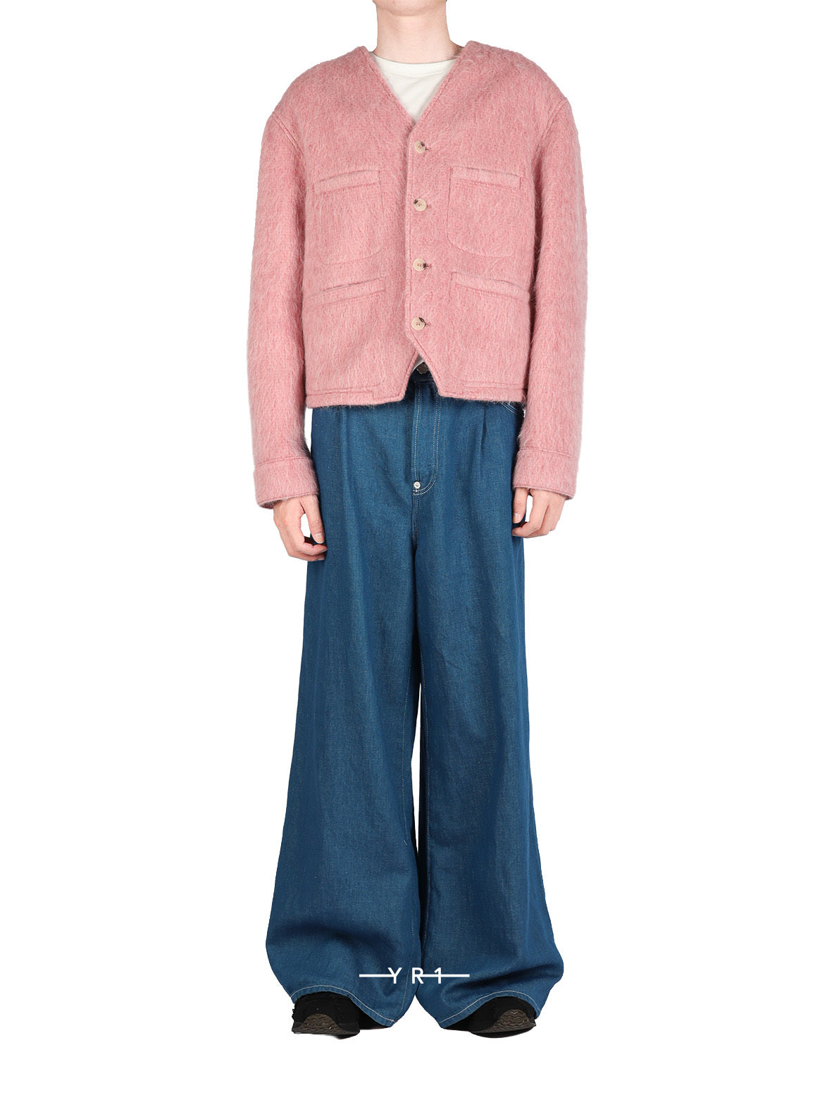 Hairy Collarless Jacket