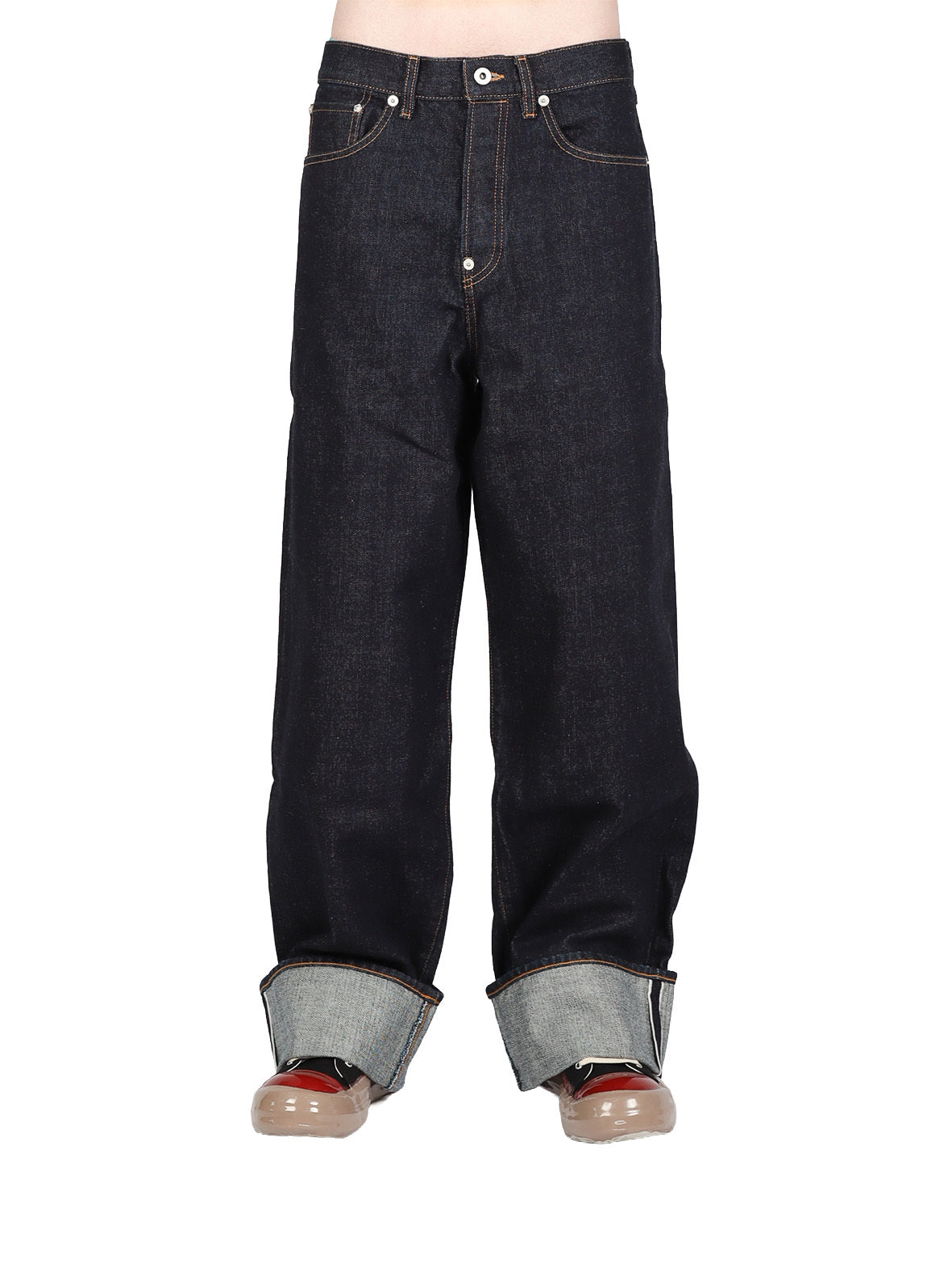 Turn Up Wide Fit Jeans