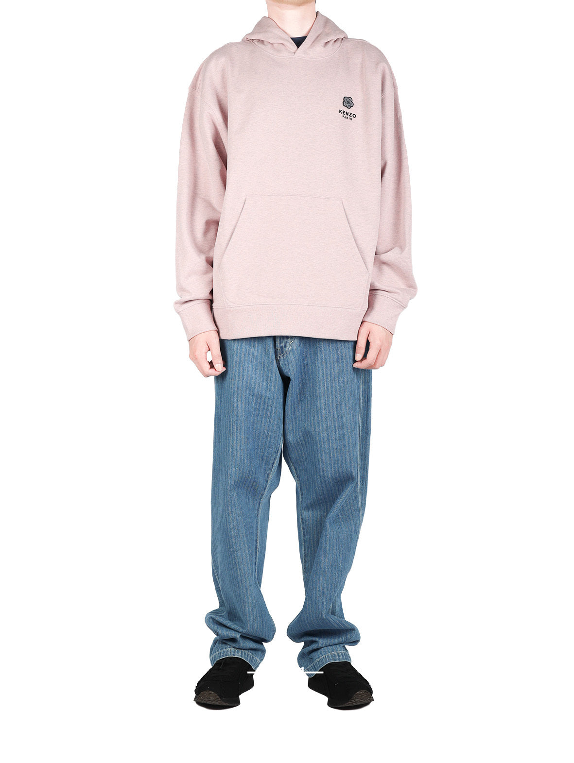 Gots Boke Flower Embr'd Oversize Hoodie