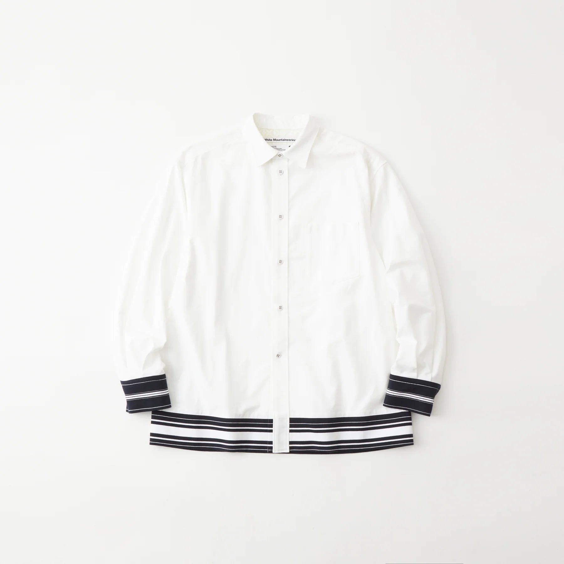 Wide Gusset Sleeve Box Stripe Shirt