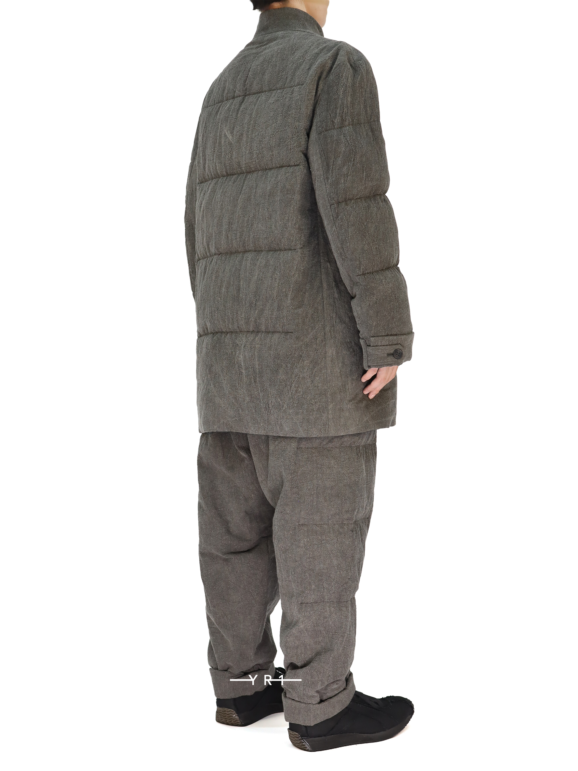 Horizontal Padded Long Jacket