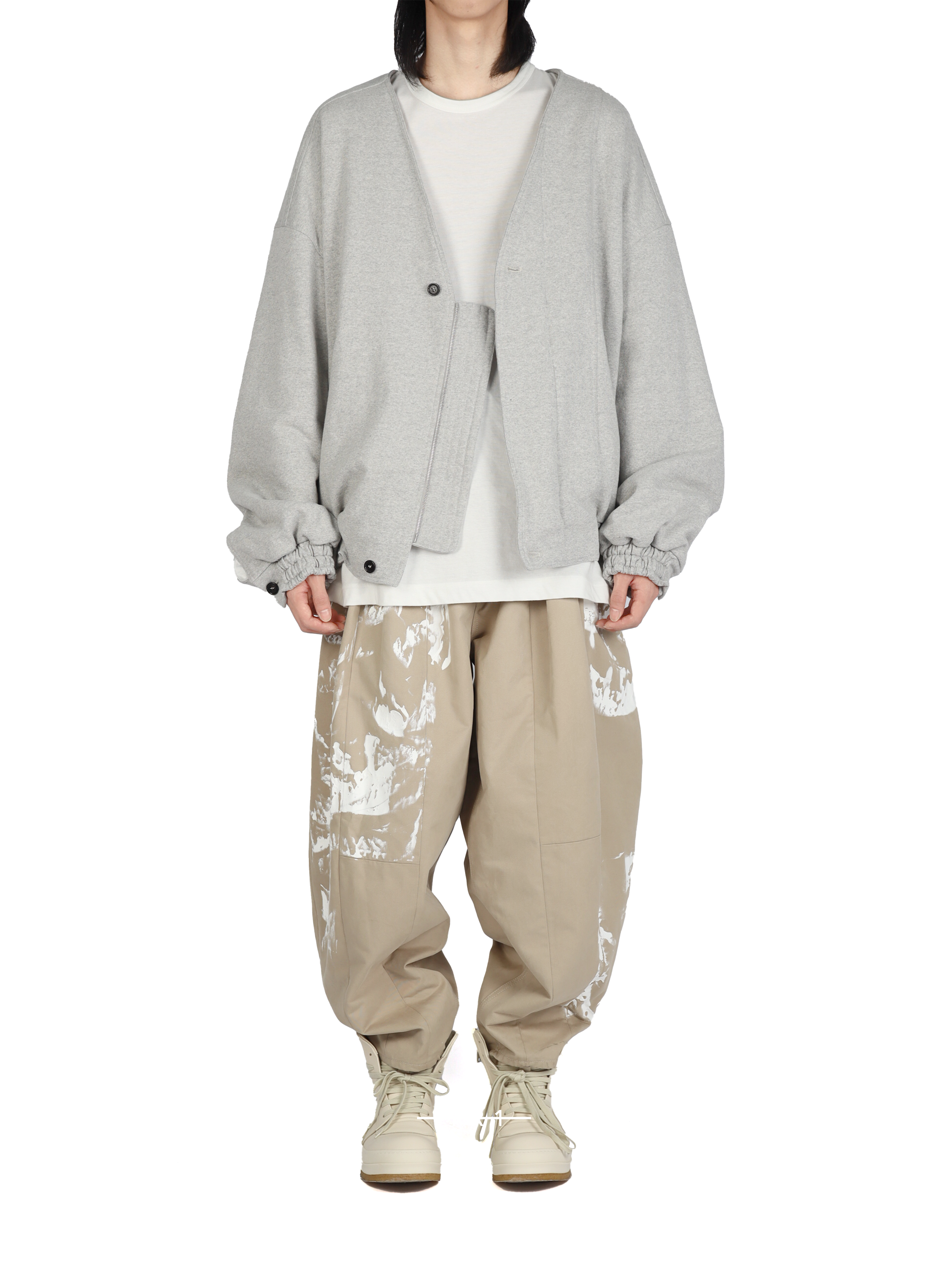 Embroidered Sweatshirt-Medium Grey