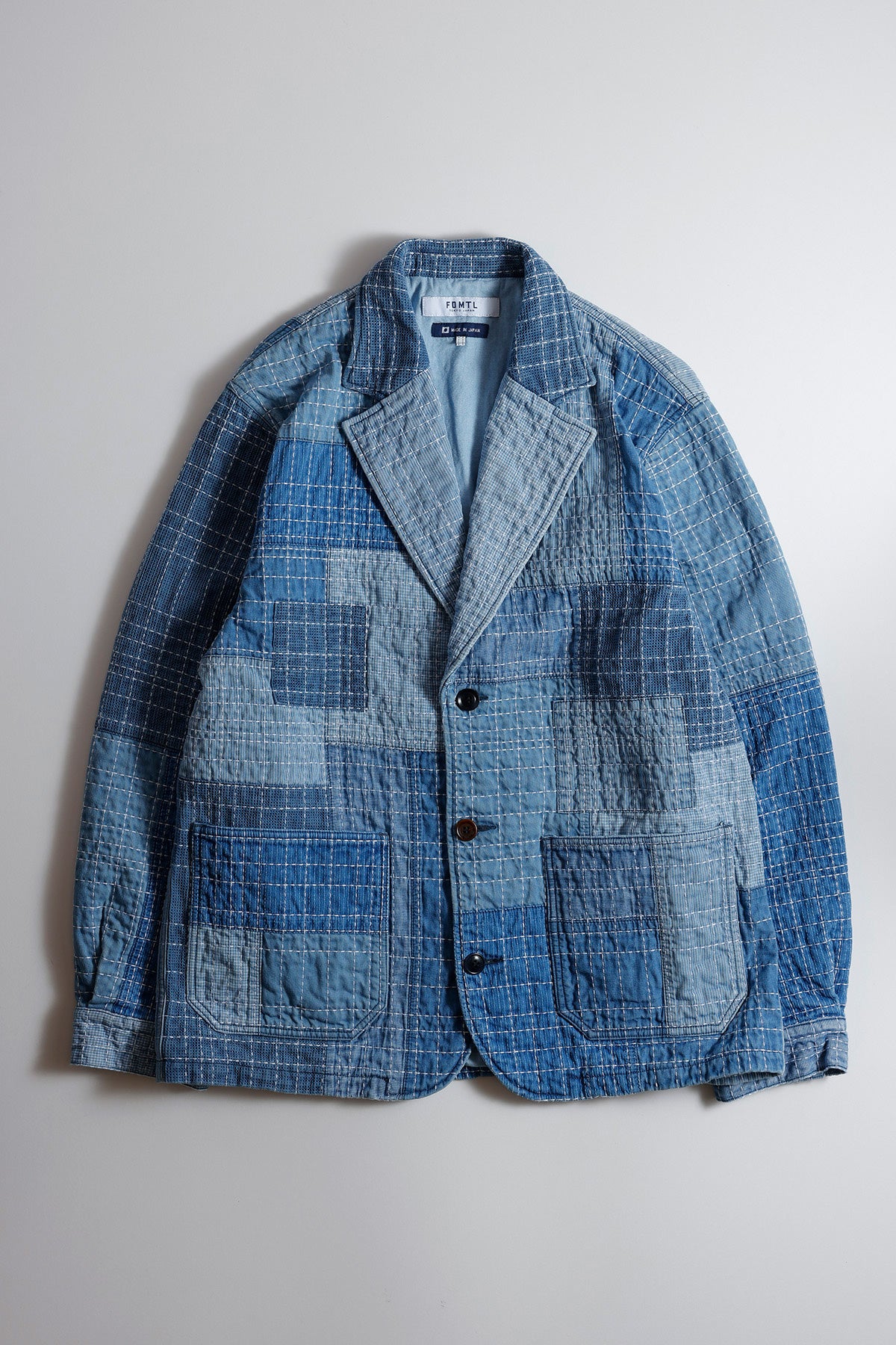Sashiko Lapel Jacket 7Yr Wash