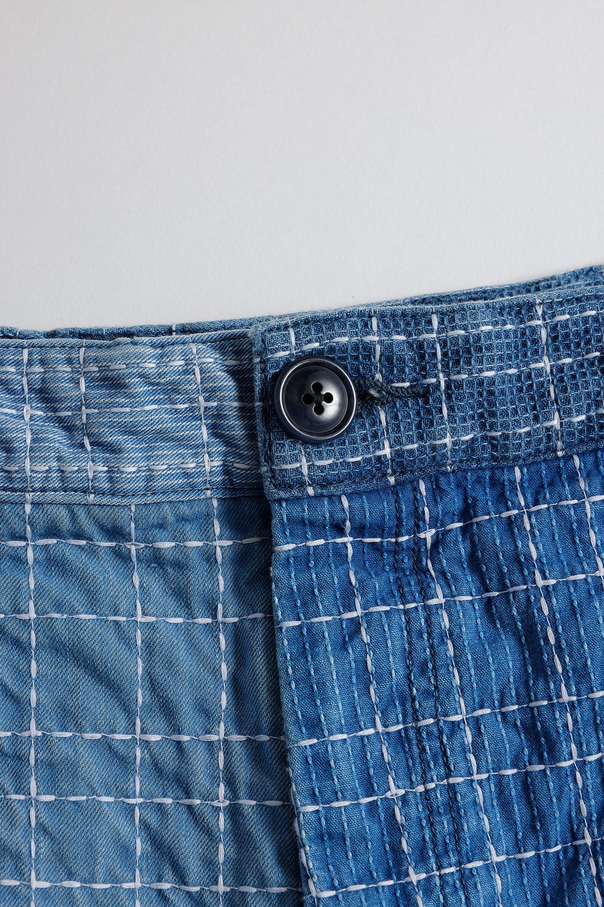 Sashiko Patchwork Short Pants 7Yr Wash