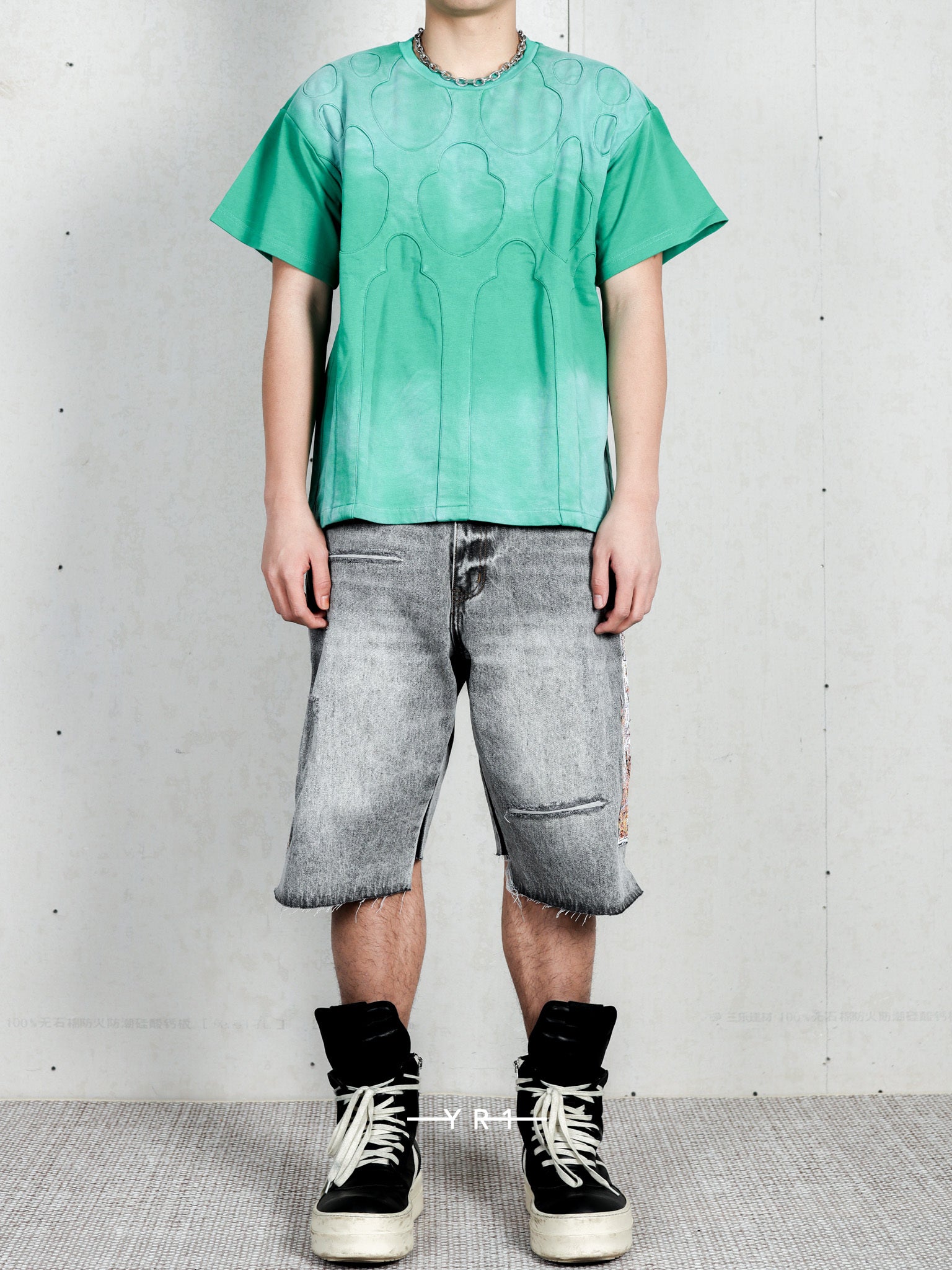 Flame Glass Knee Cover Short