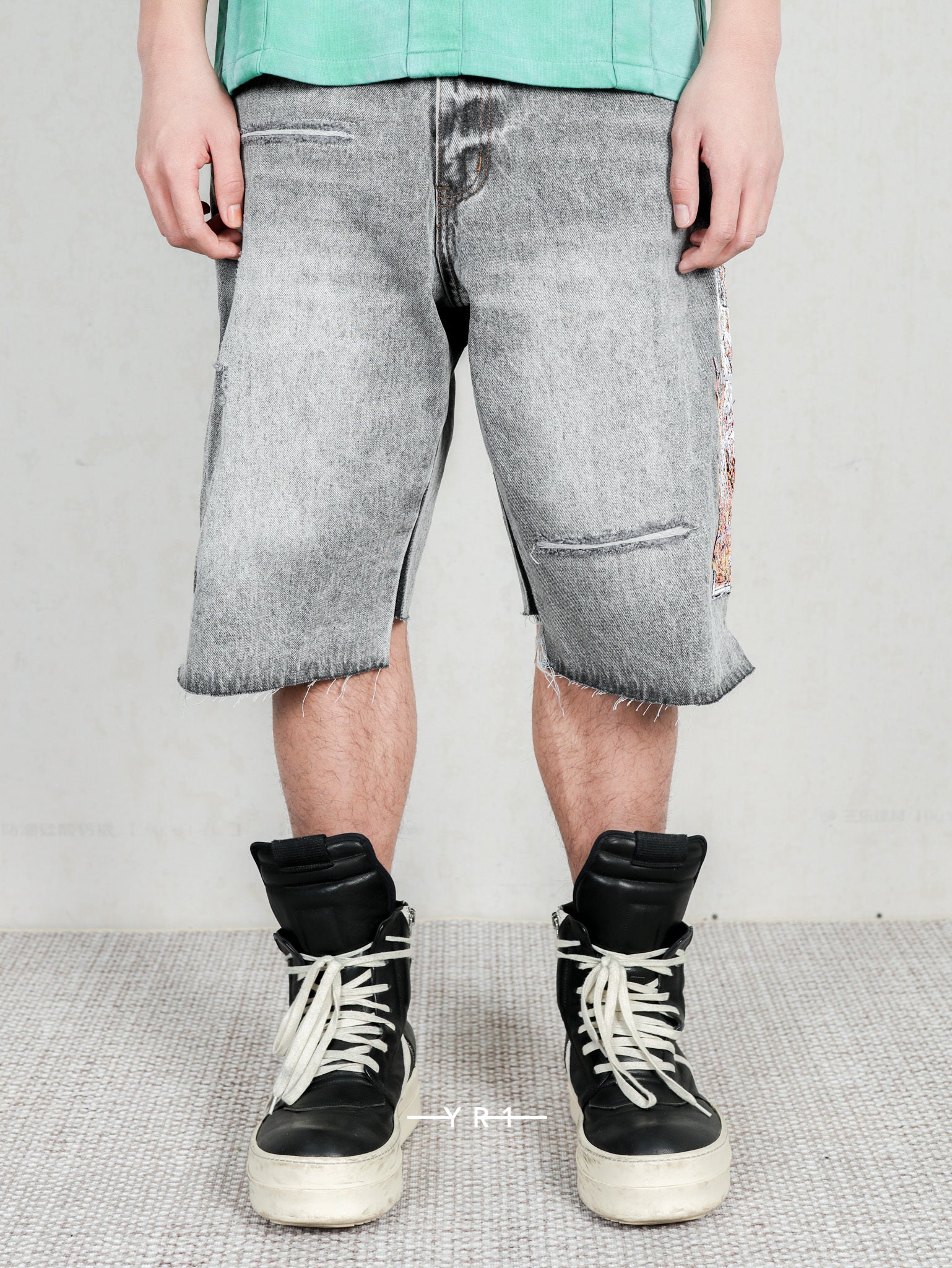 Flame Glass Knee Cover Short