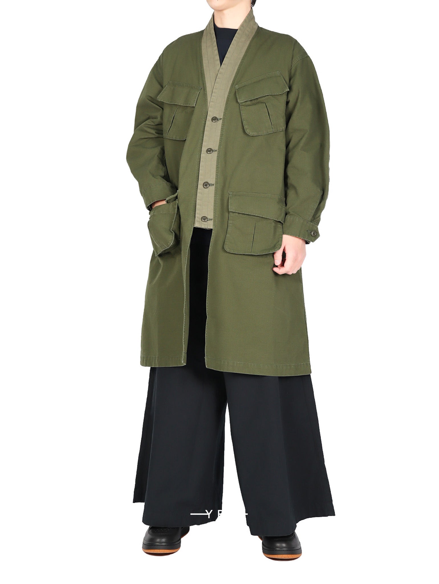Haori Jungle Long Jacket Rinse