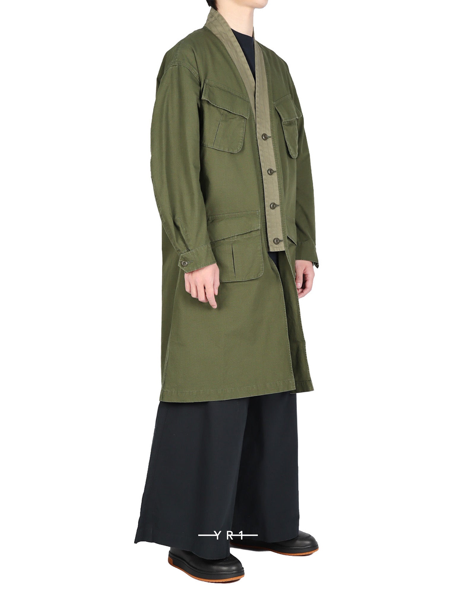 Haori Jungle Long Jacket Rinse