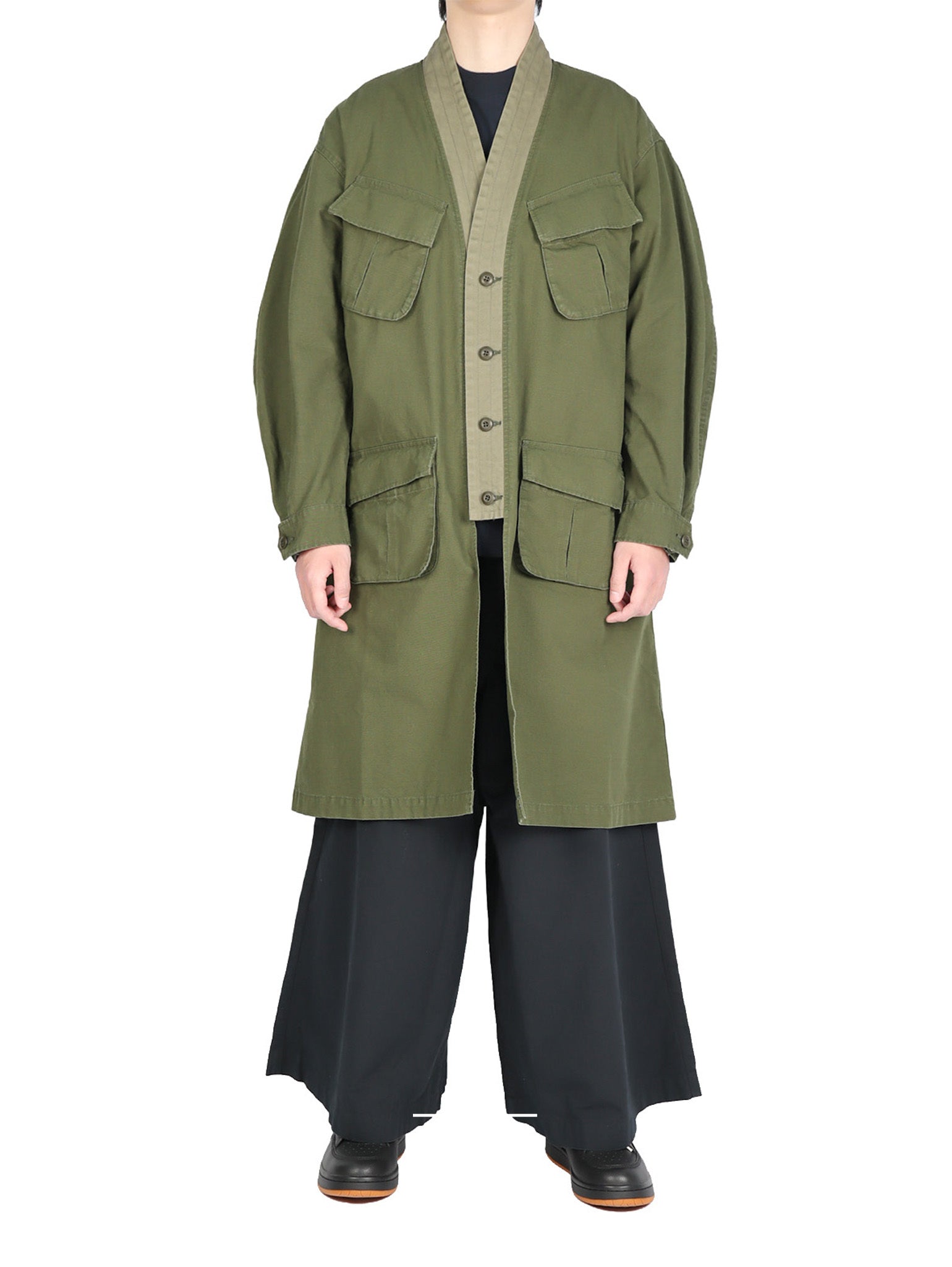 Haori Jungle Long Jacket Rinse