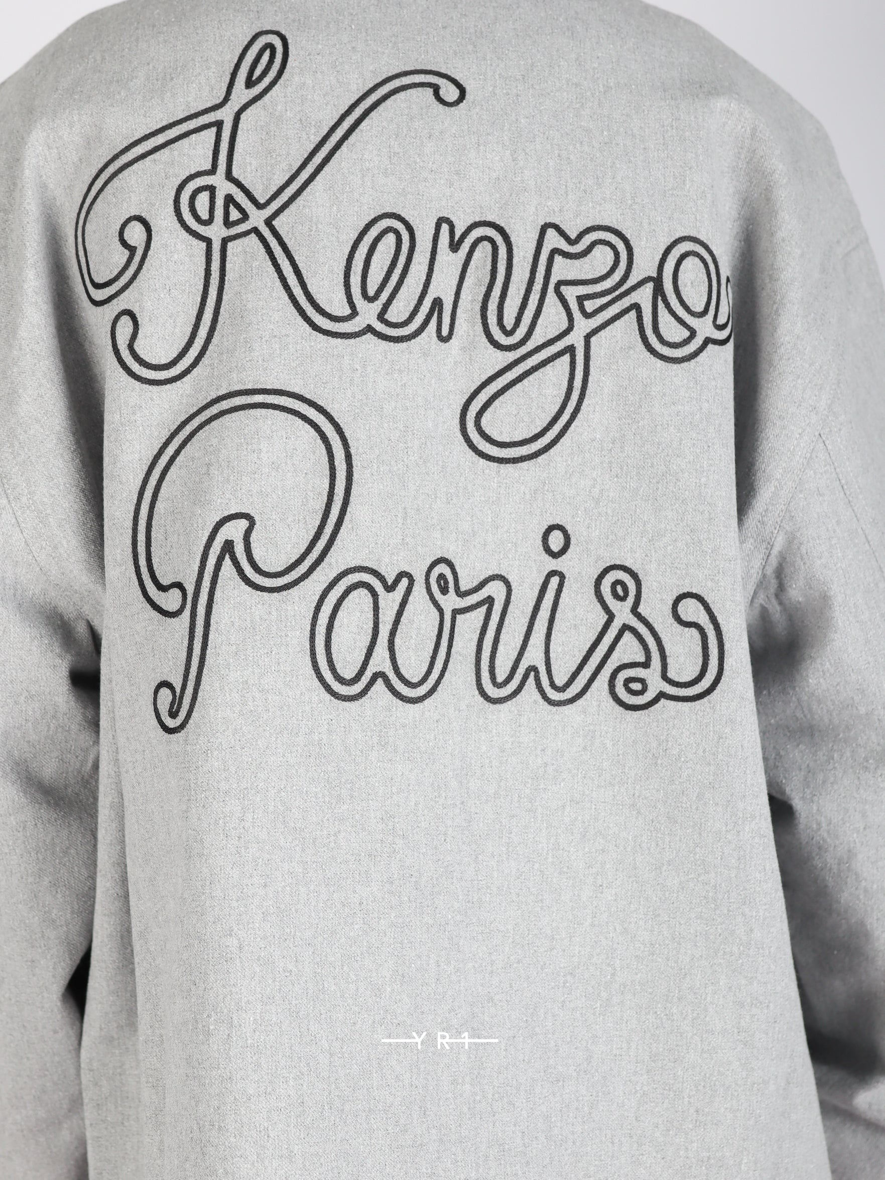 KENZO Paris jacket chainstitch embroidery detail

