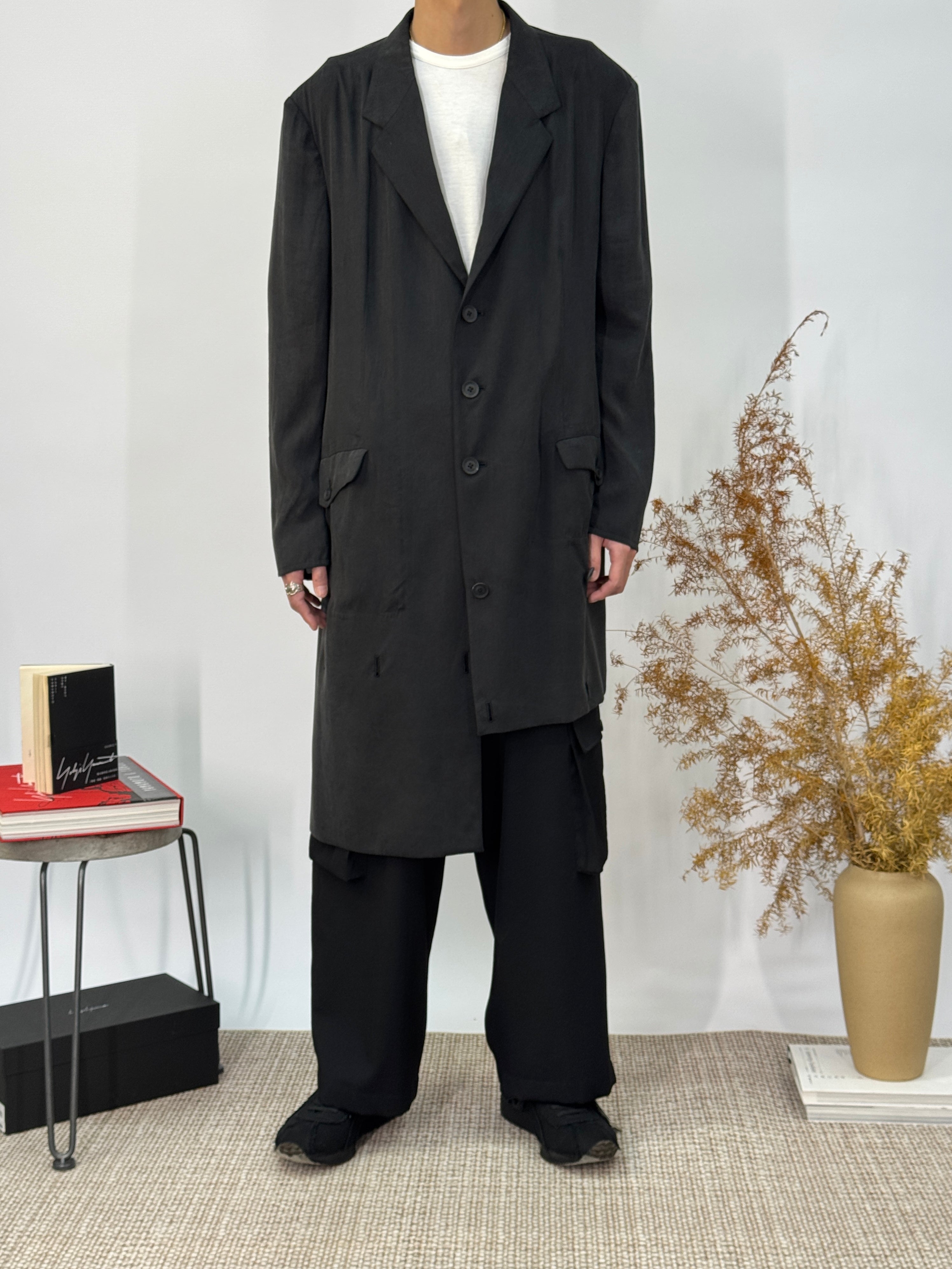 Hem Button Detail Jacket