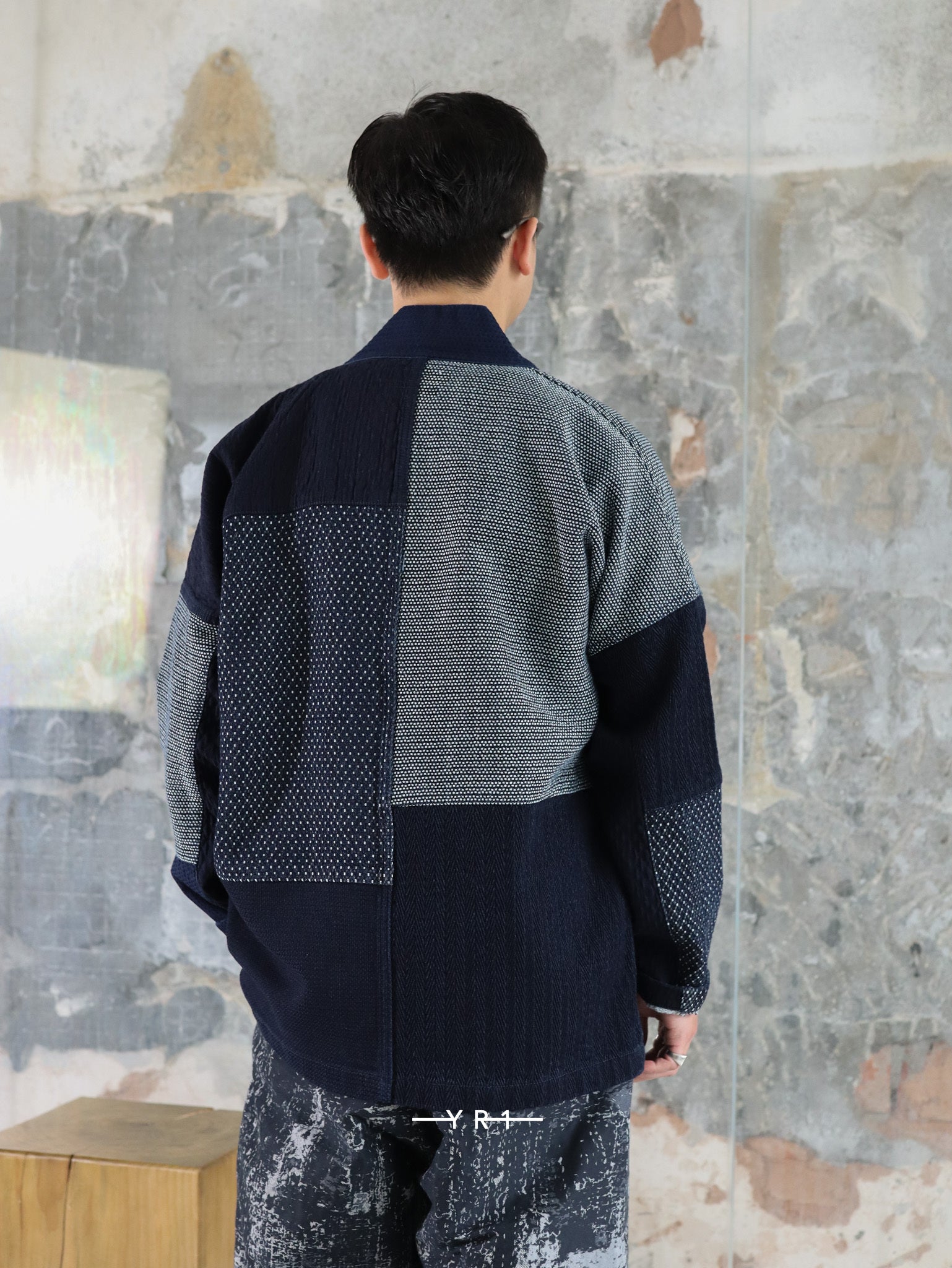 Patchwork Haori Jacket Rinse