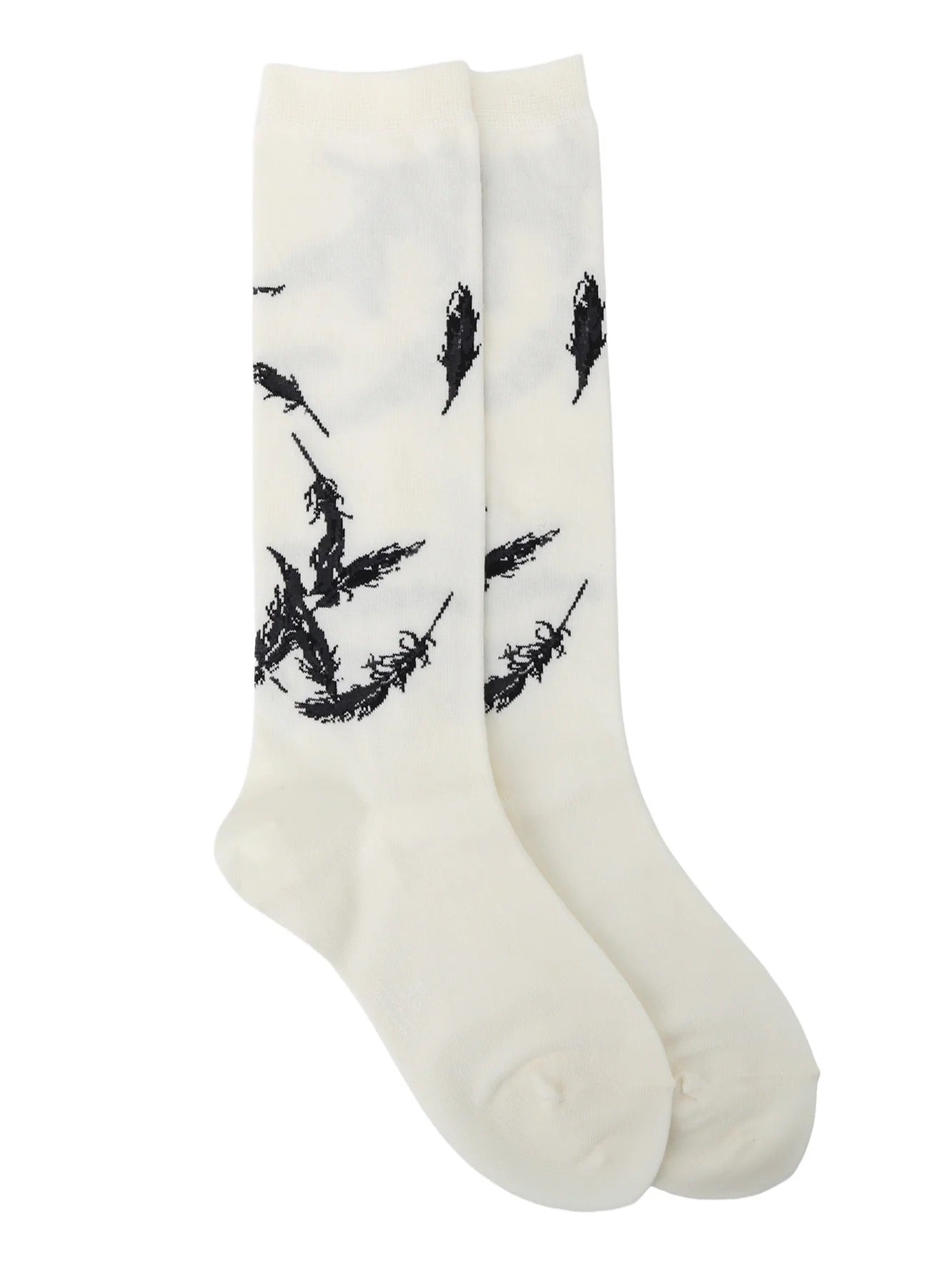 Angel Design High Socks-White