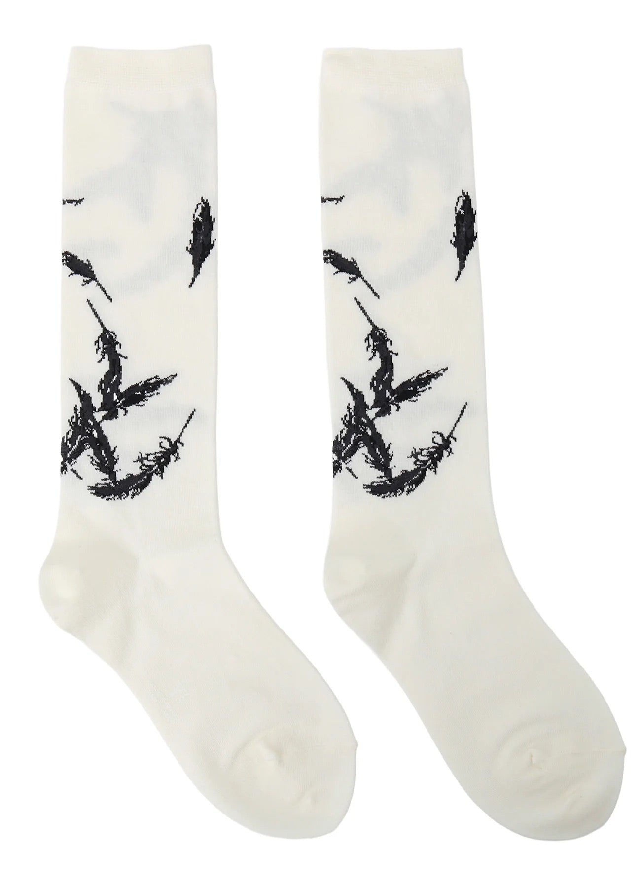 Angel Design High Socks-White