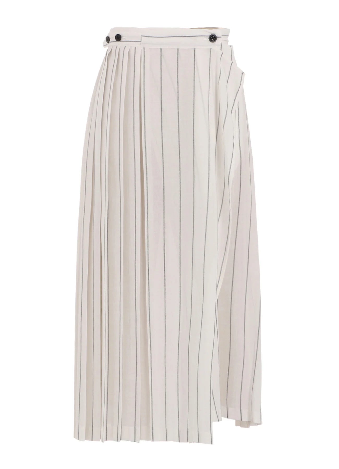 ys-I-Pleated Wrap S-White
